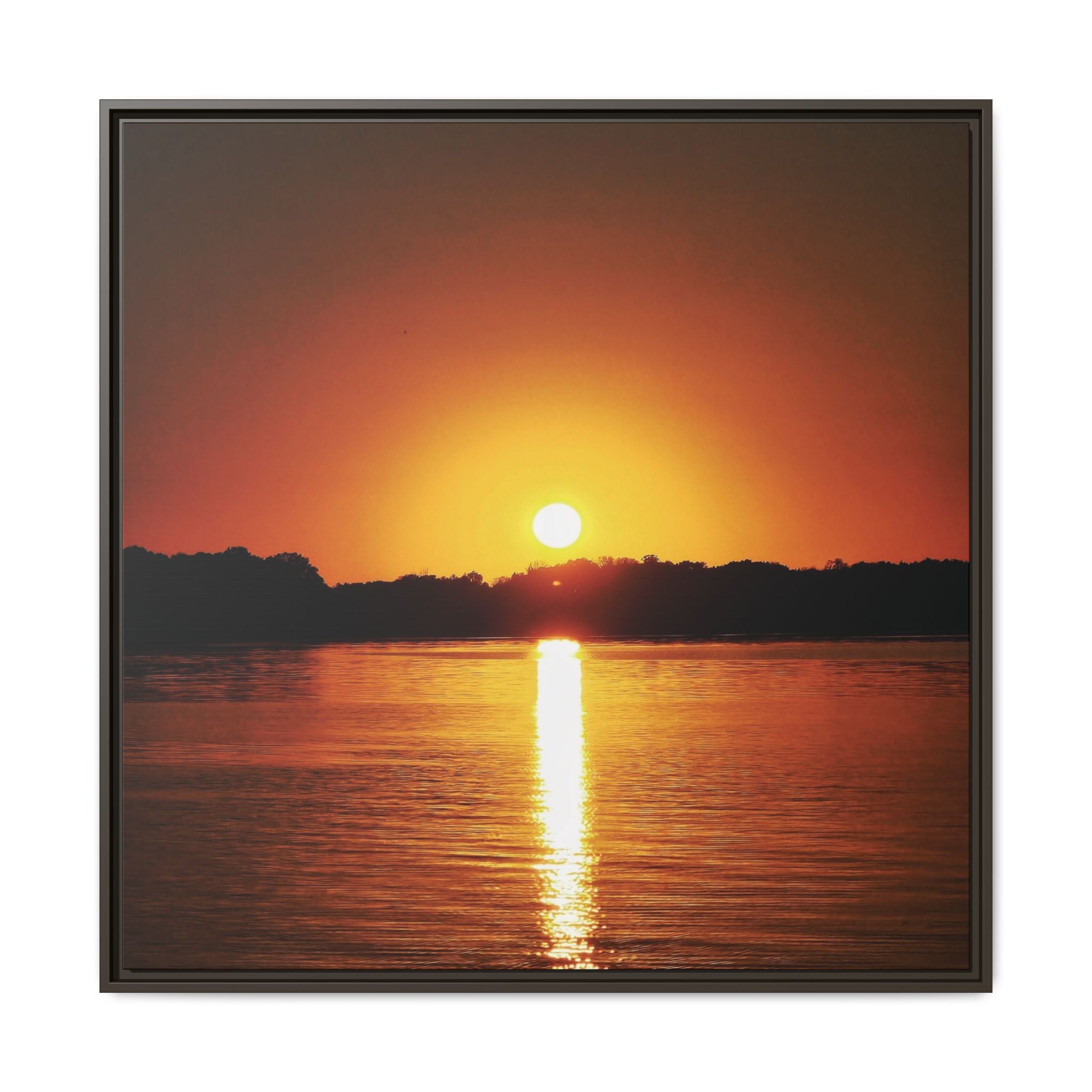 Golden Hour Sunset Canvas Art Print