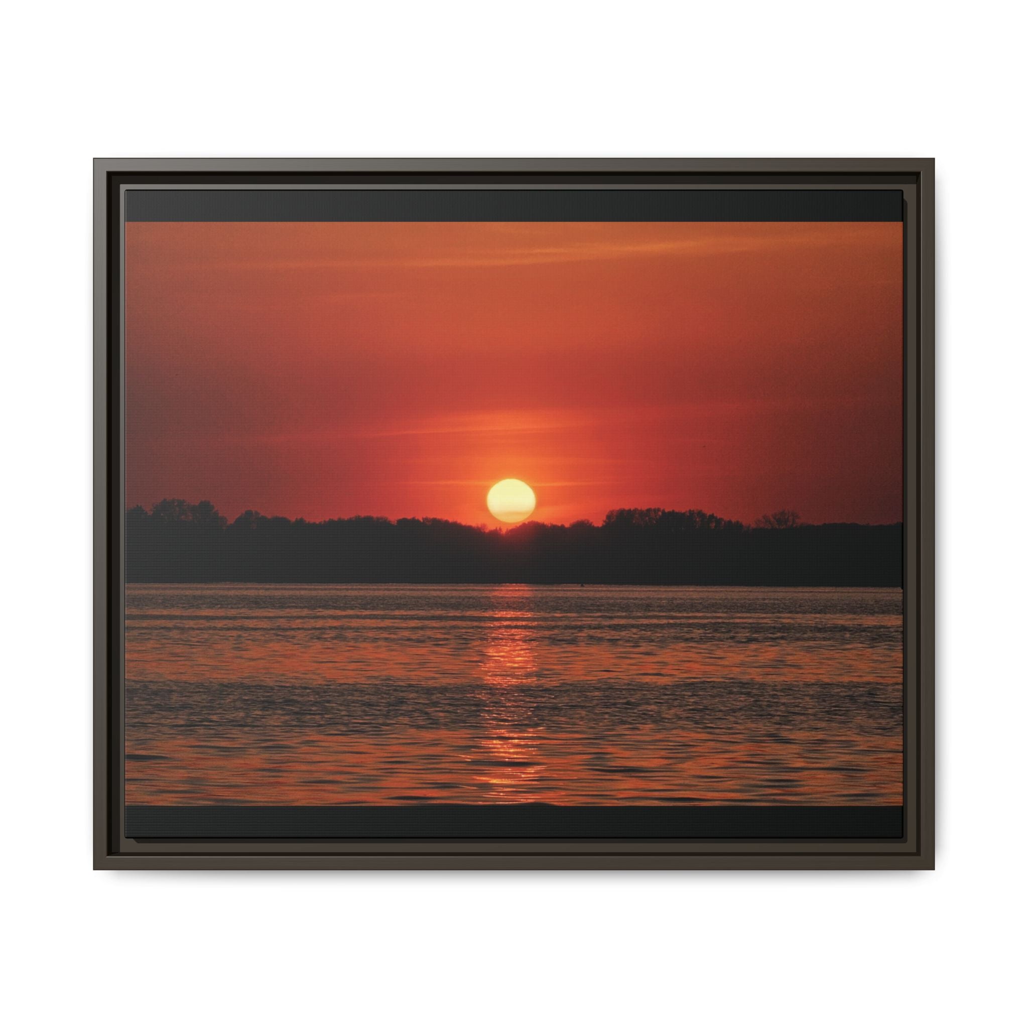 Framed Sunset Canvas Art