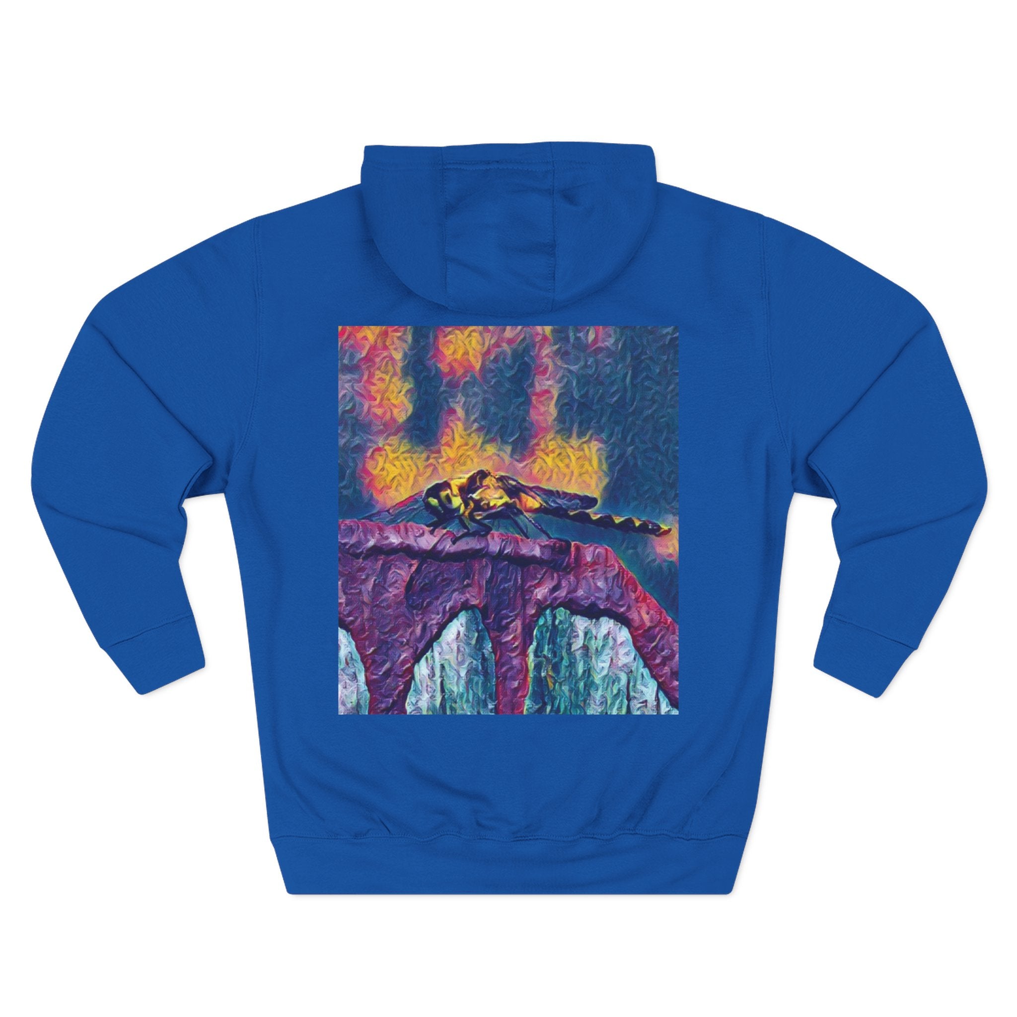 Sentinel of the Crimson Arch Three-Panel Fleece Hoodie