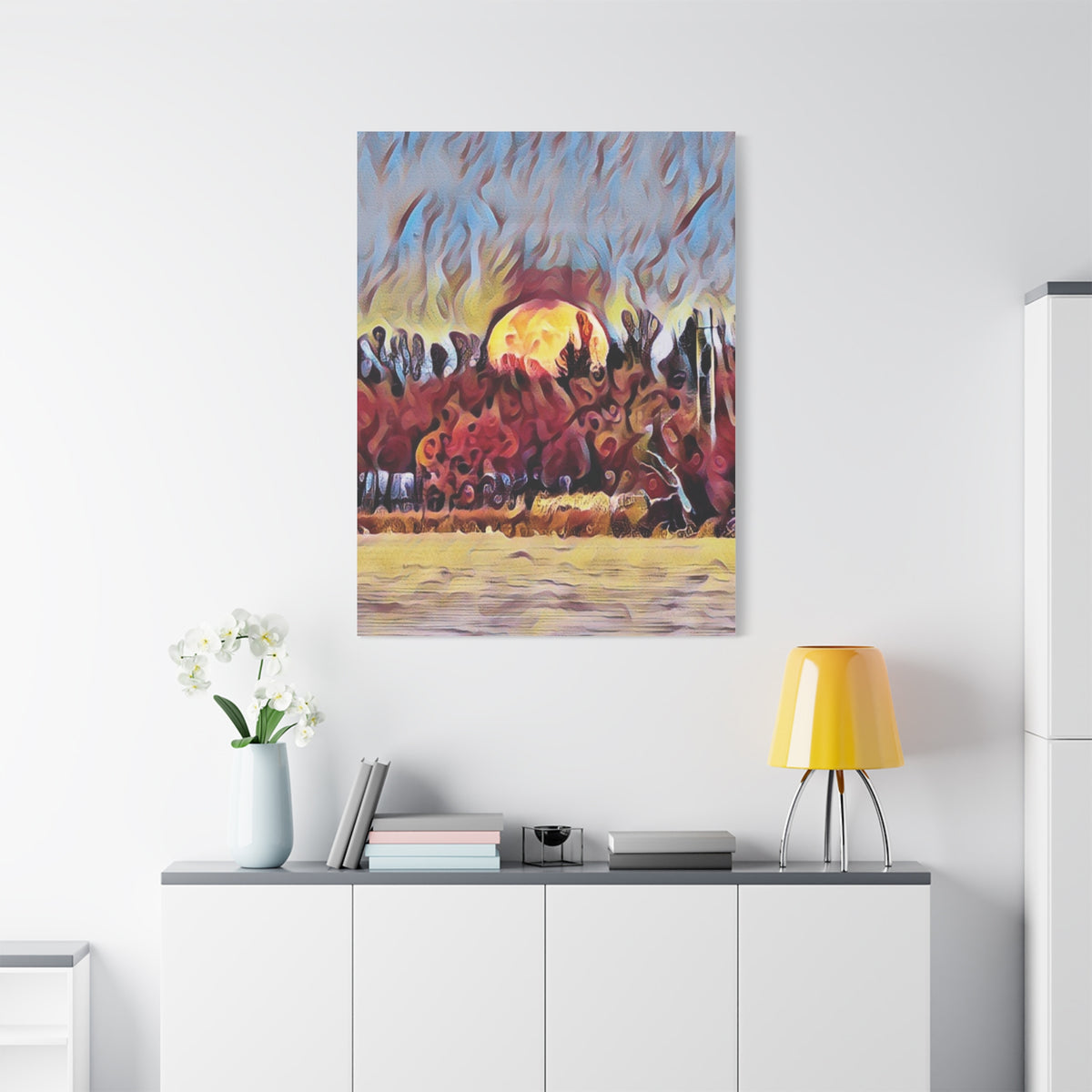 Emberfall Matte Canvas Wall Art