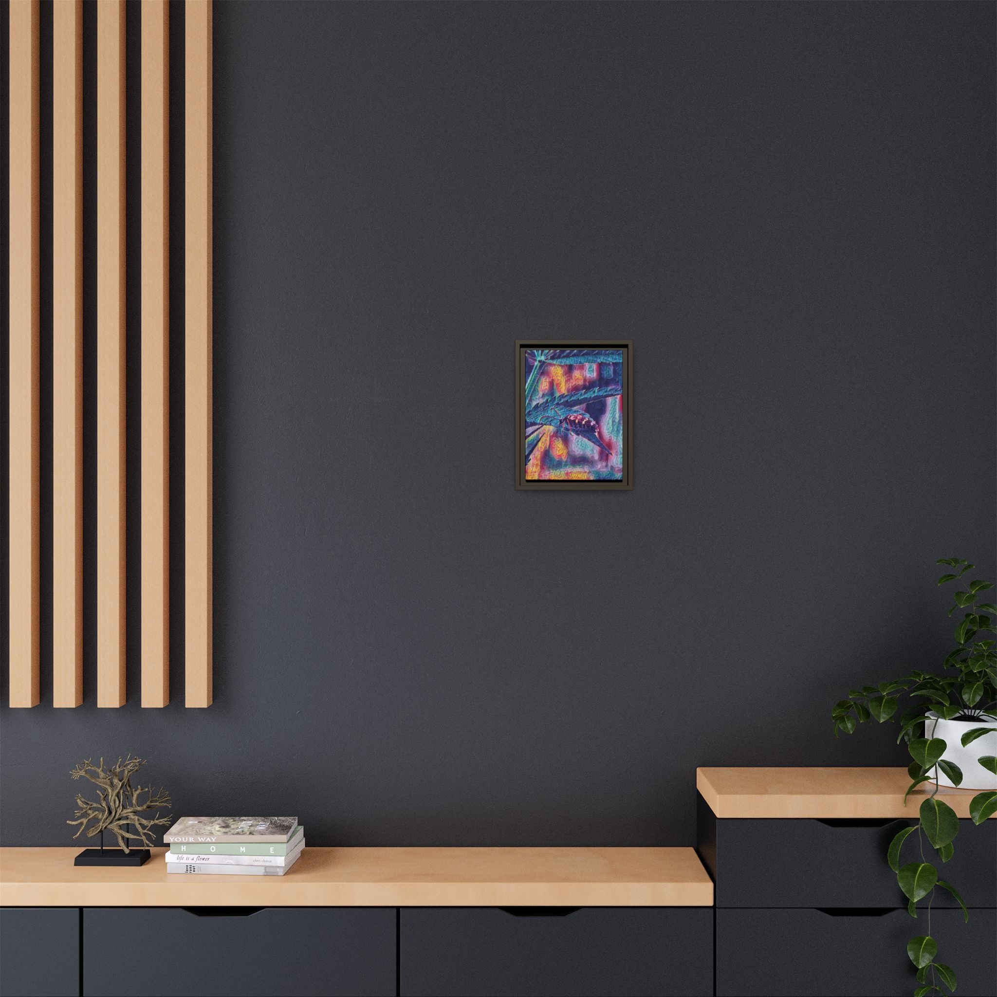 Neon Hunter Art Canvas Print