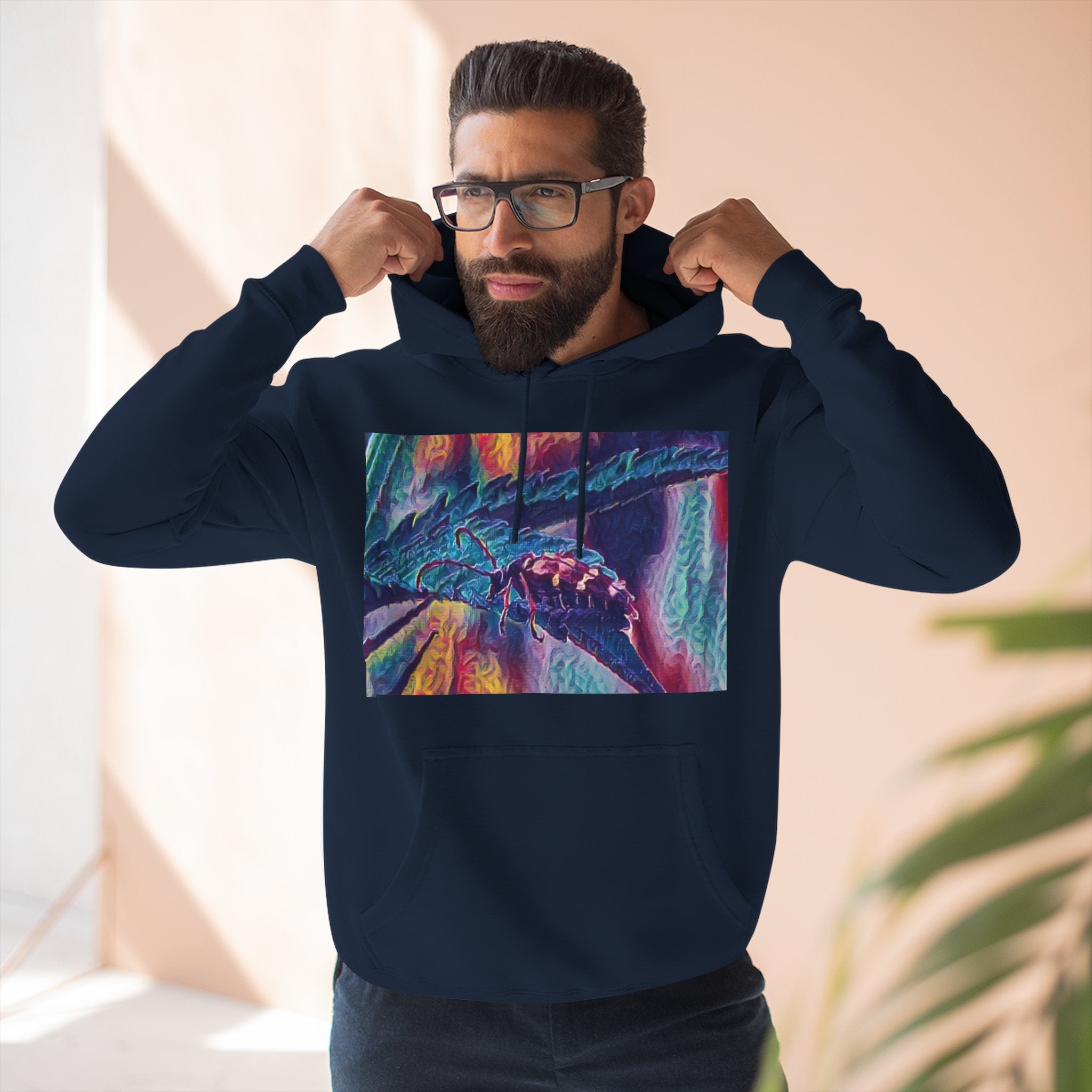 Neon Hunter Art Hoodie