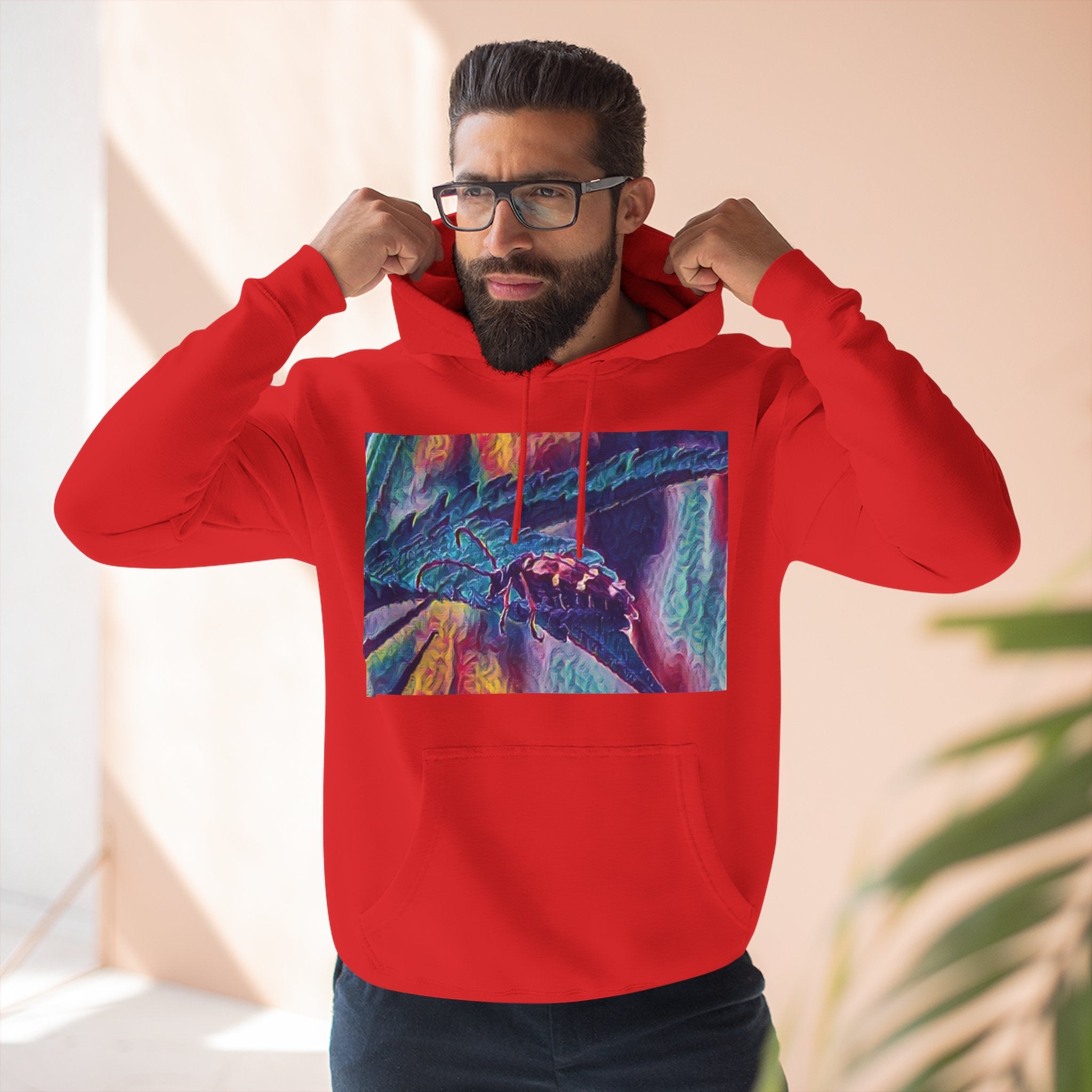 Neon Hunter Art Hoodie