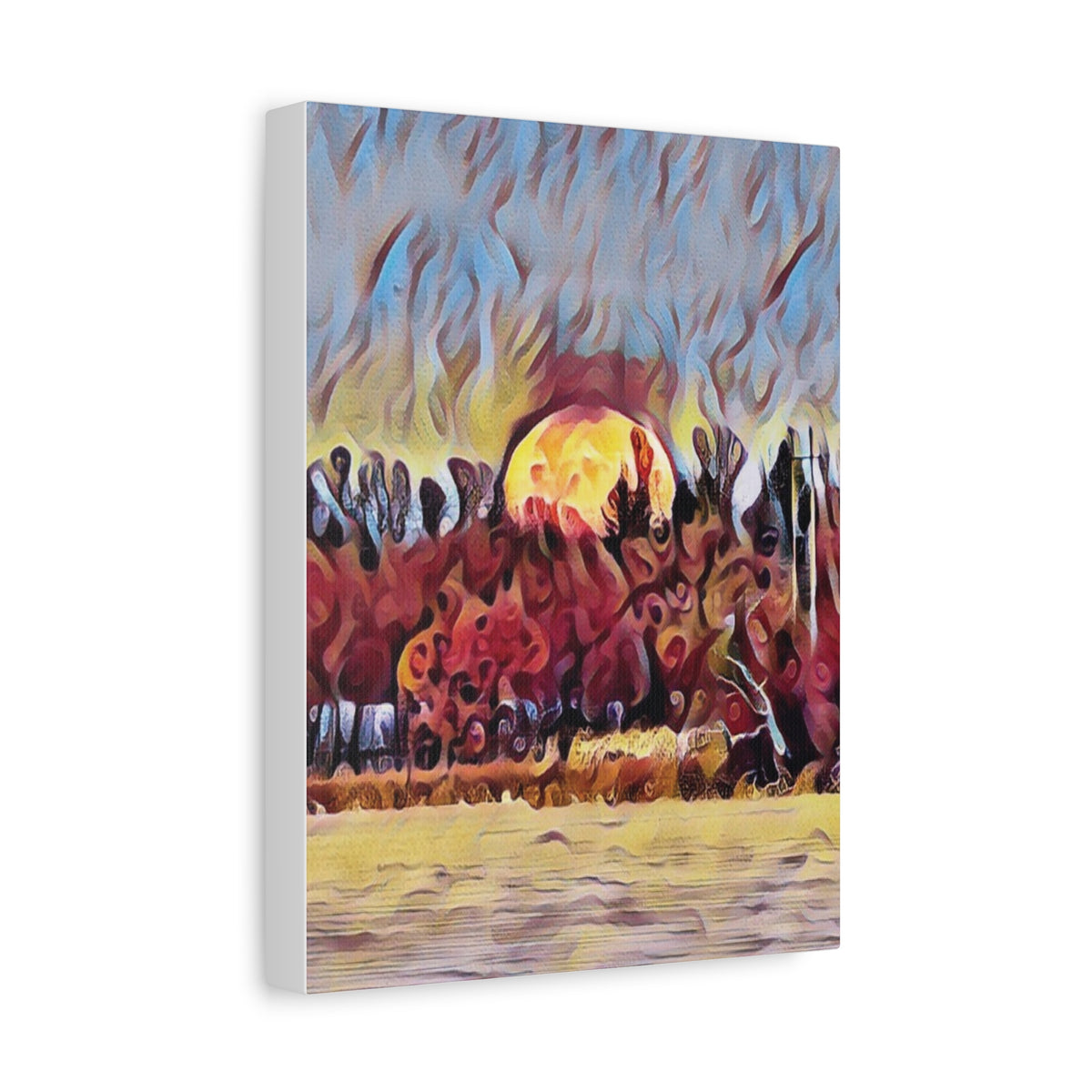 Emberfall Matte Canvas Wall Art
