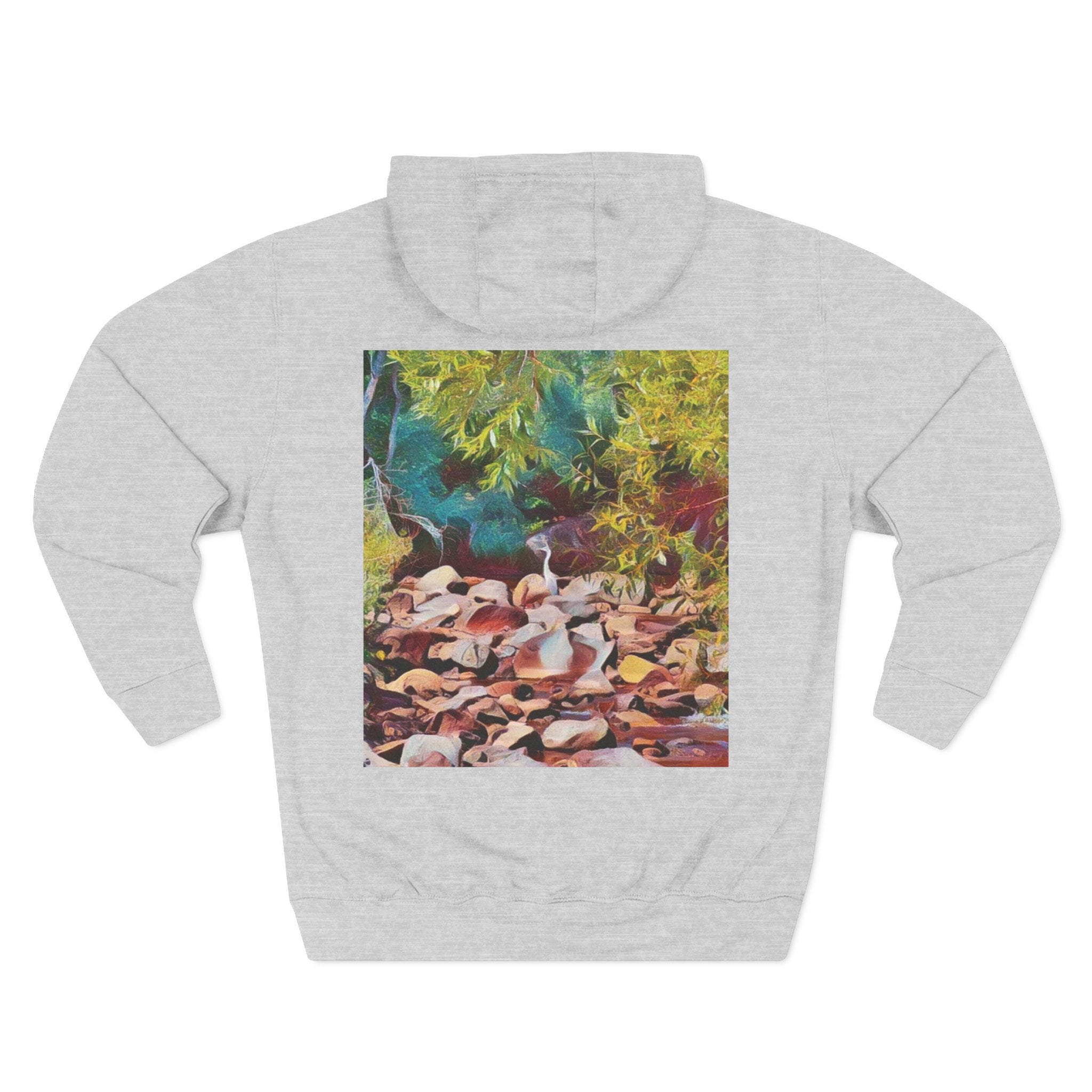 Where Stillness Hunts Three-Panel Fleece Hoodie
