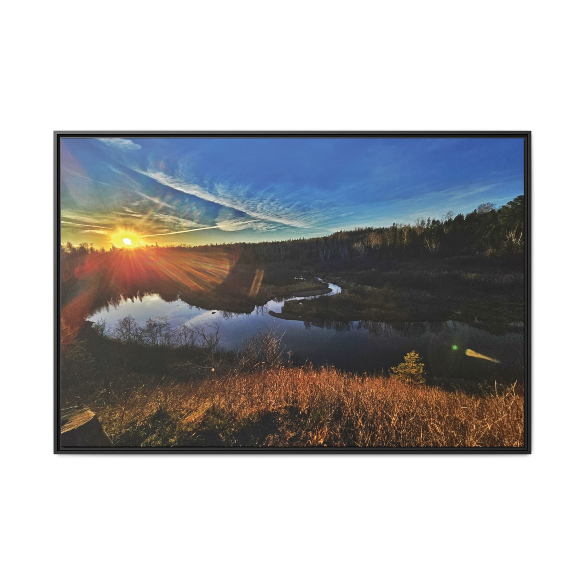 Flarepath of the Forgotten Framed Canvas Print