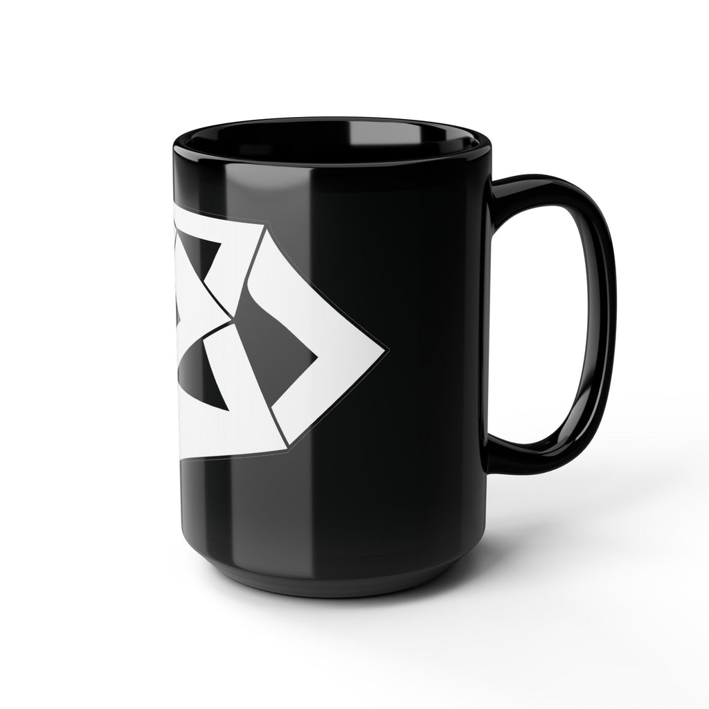 Modern Geometric Black Mug