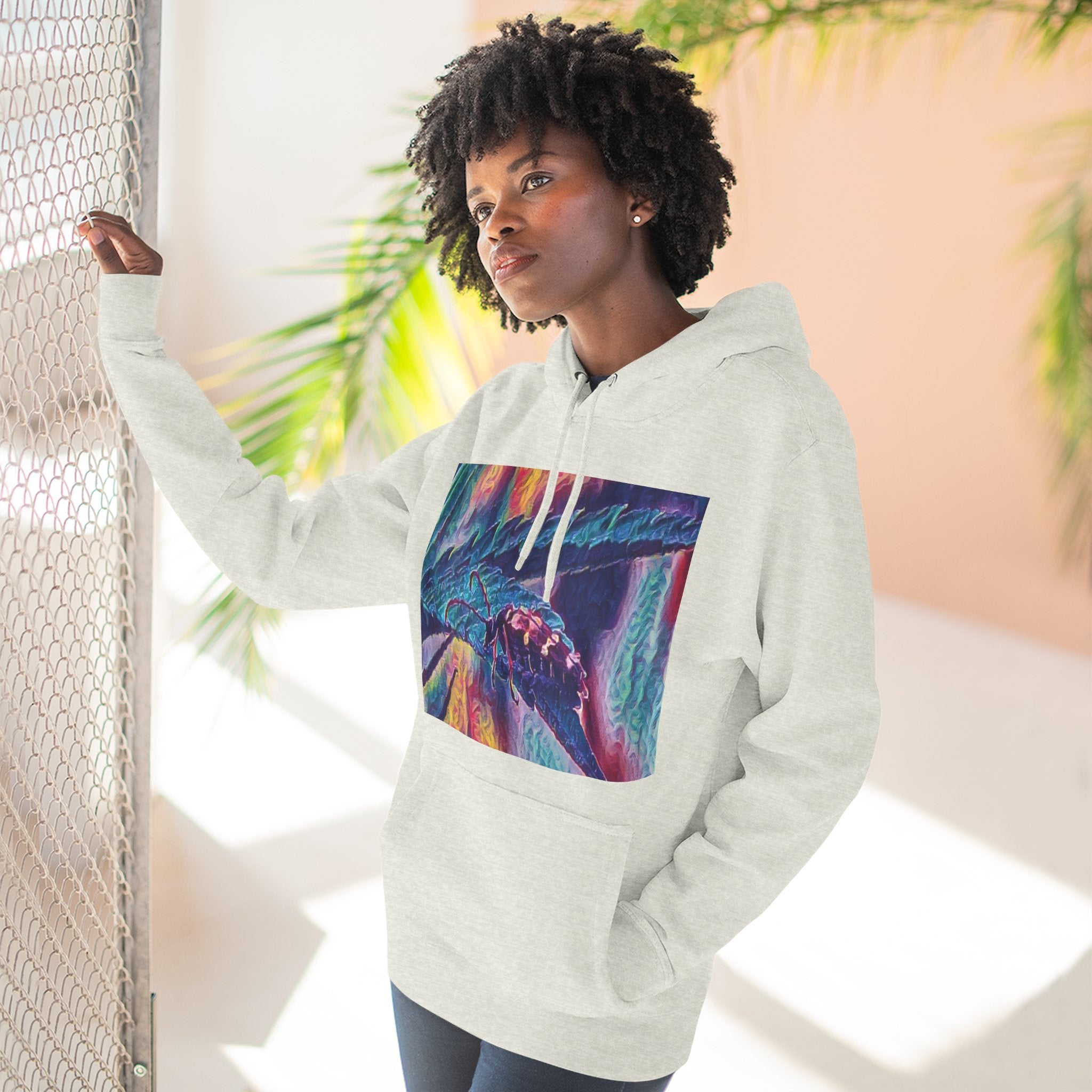 Neon Hunter Art Hoodie