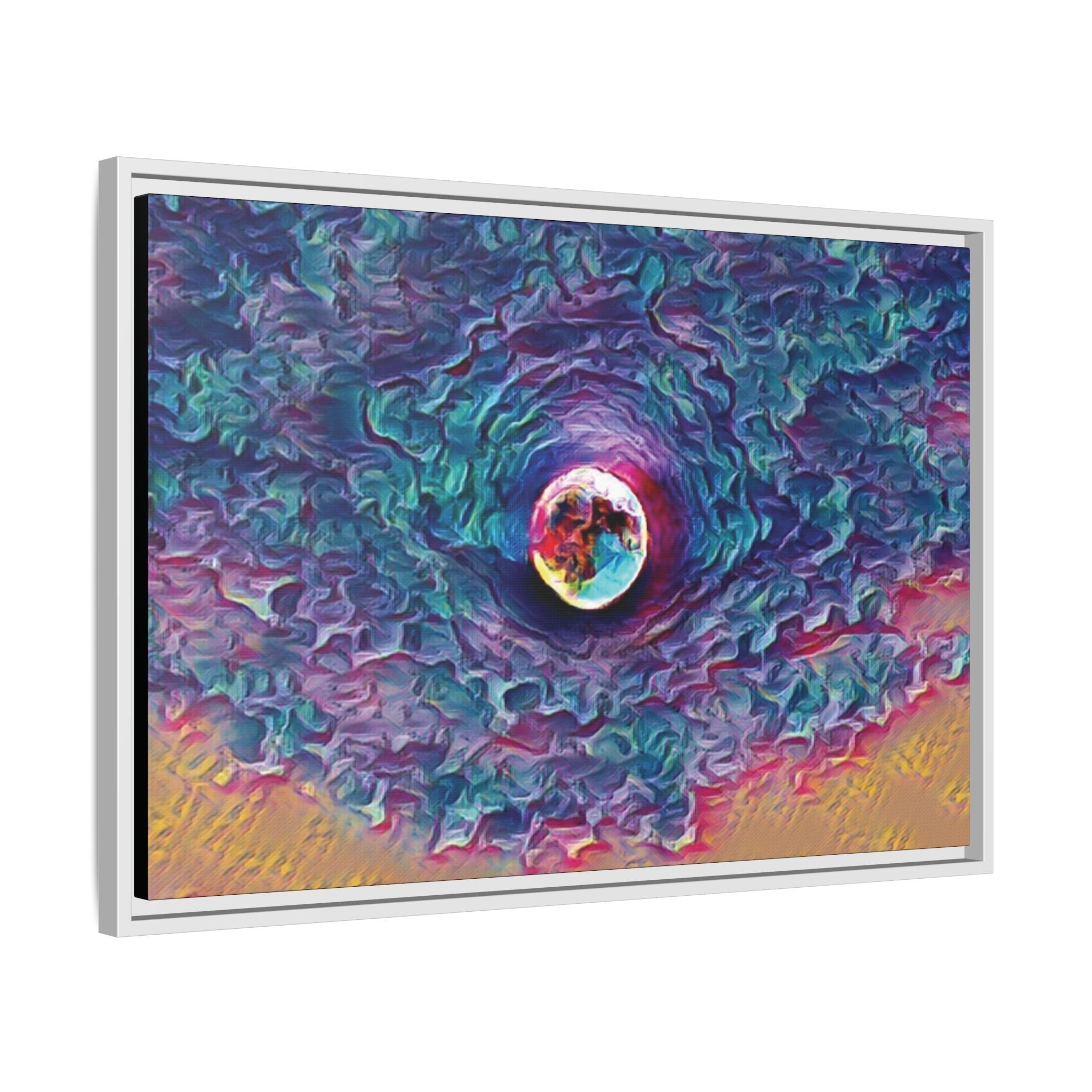Full Sturgeon Moon Framed Canvas Art Print