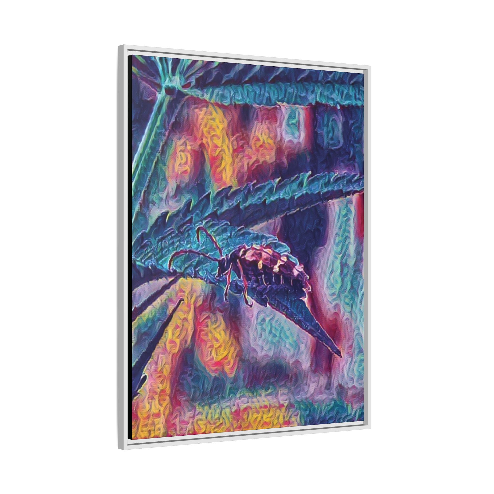Neon Hunter Art Canvas Print