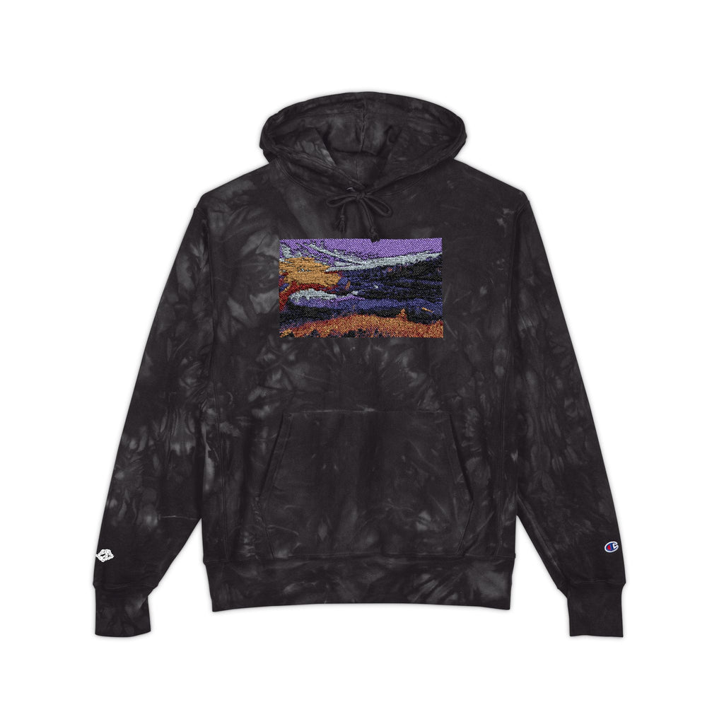 Flarepath of the Forgotten Champion Tie-Dye Hoodie with Embroidery