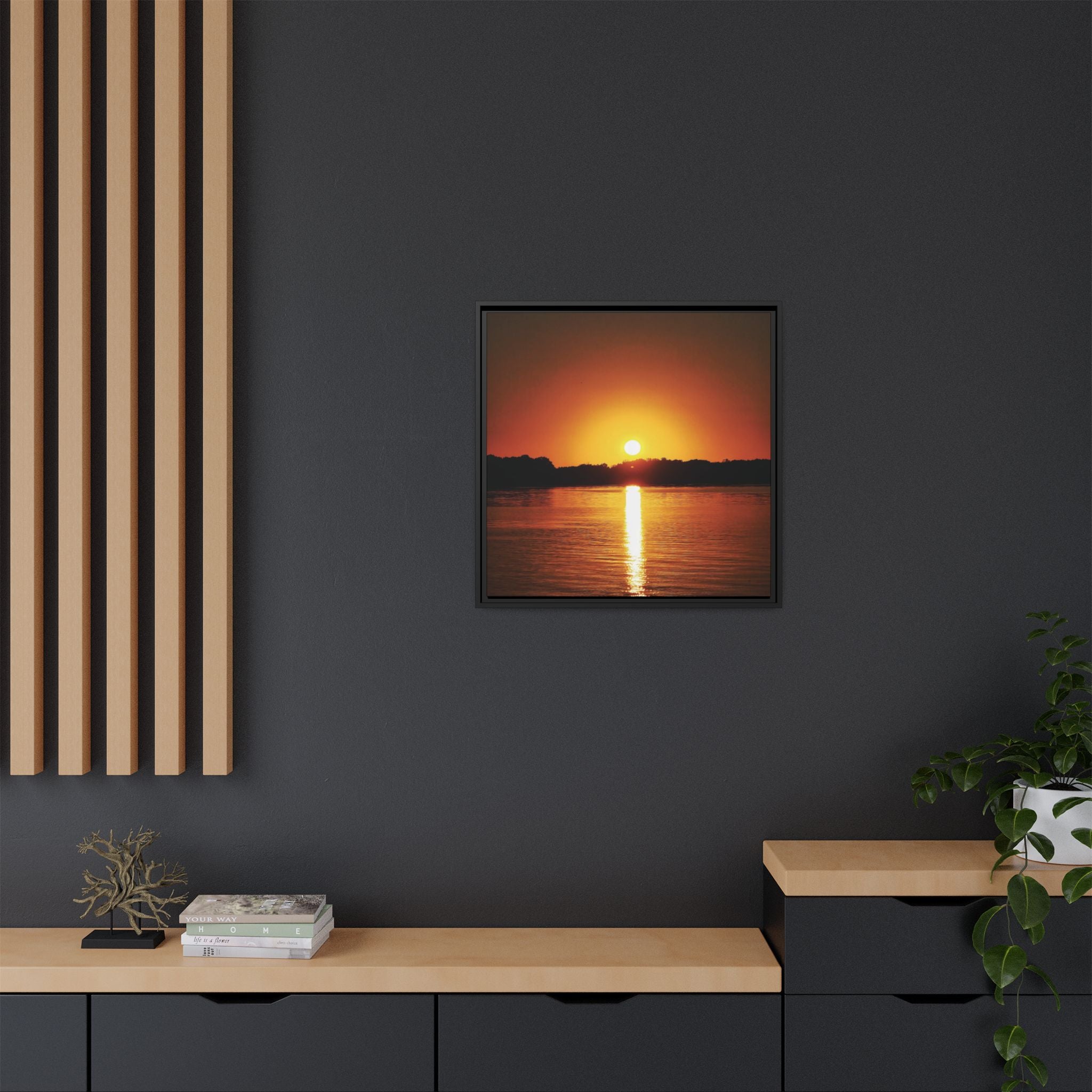 Golden Hour Sunset Canvas Art Print