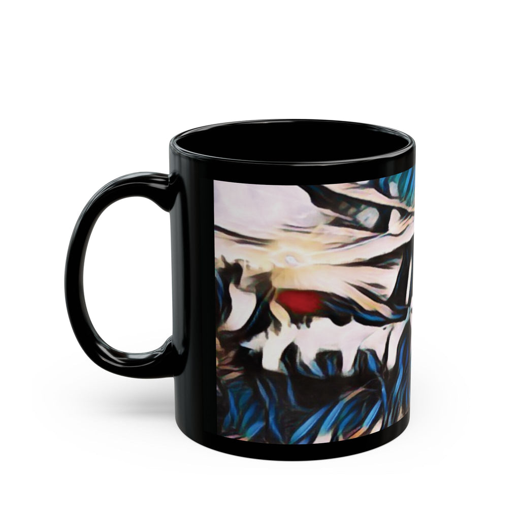 Gooseberry River Meander Bend Black Mug