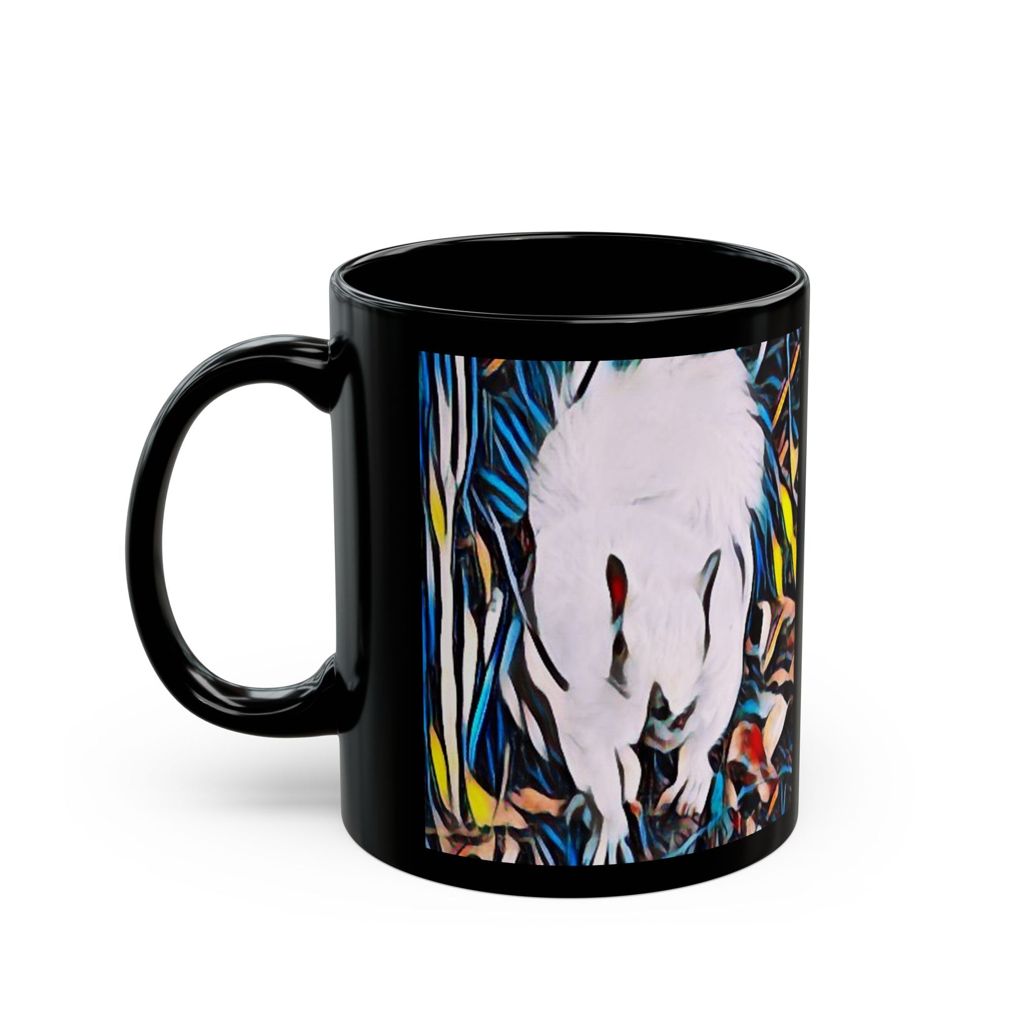 Artistic Black Mug with Colorful Nature Design, Perfect Gift for Coffee Lovers, Home Decor, Wildlife Enthusiasts, Art Collectors, [...]