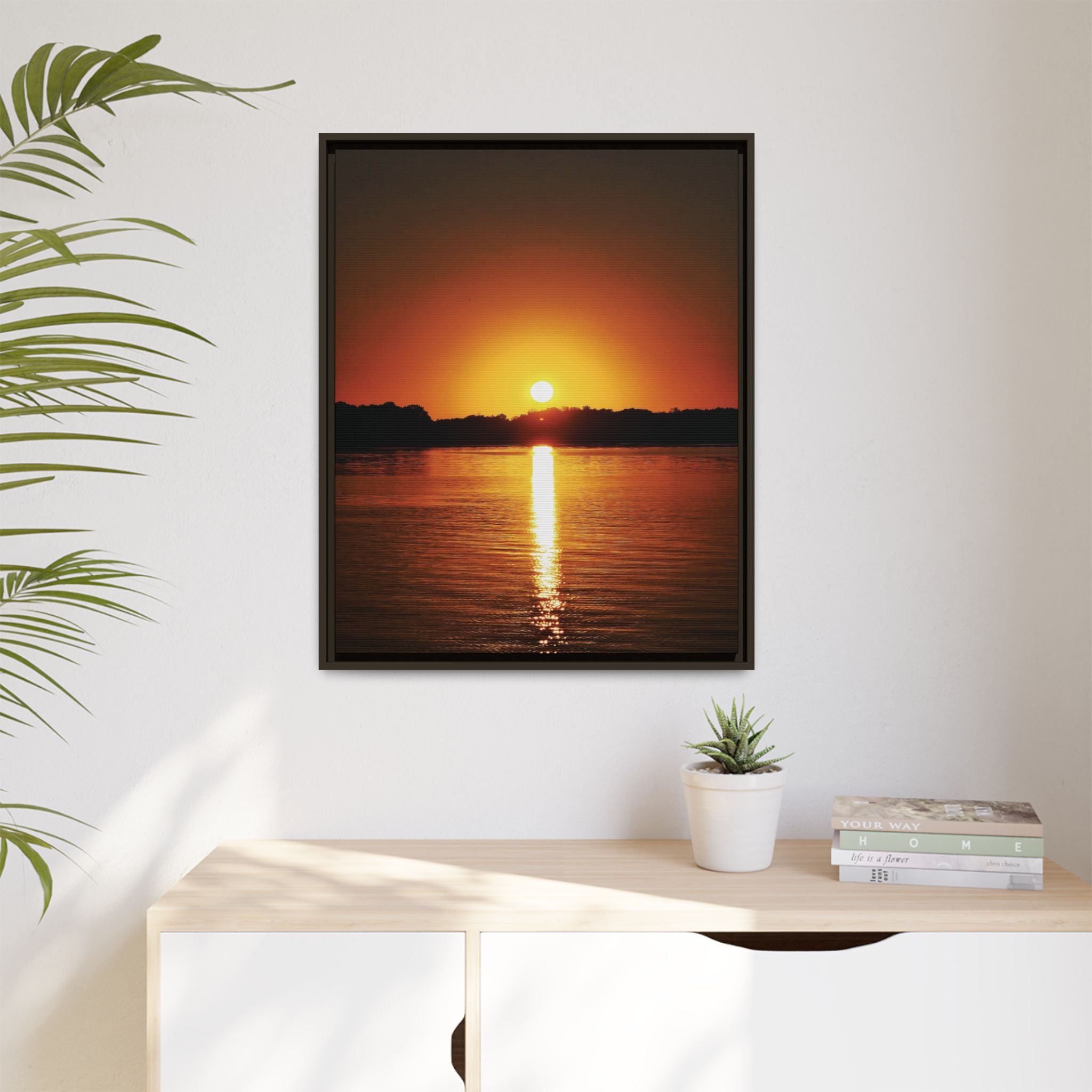 Golden Hour Sunset Canvas Art Print