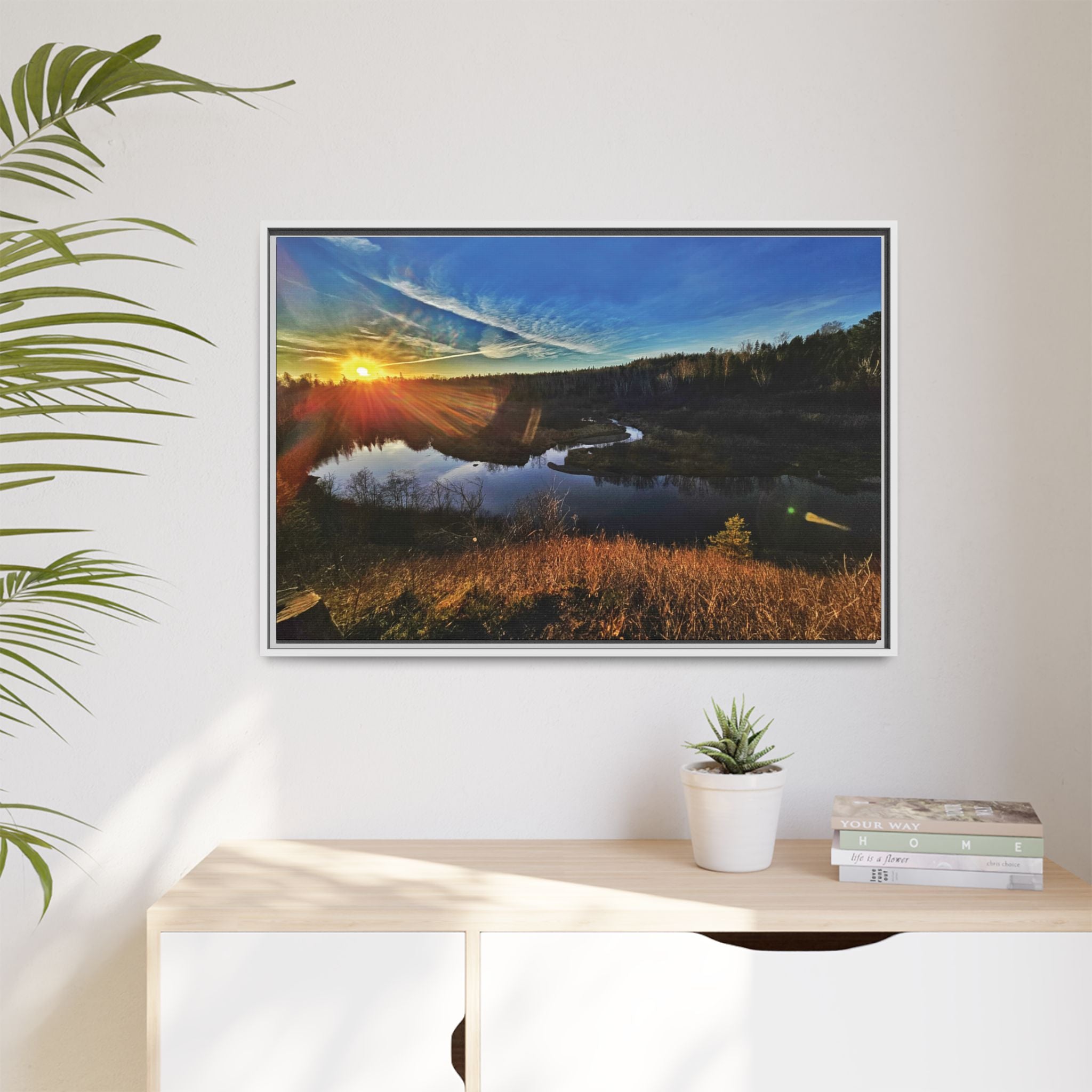 Flarepath of the Forgotten Framed Canvas Print