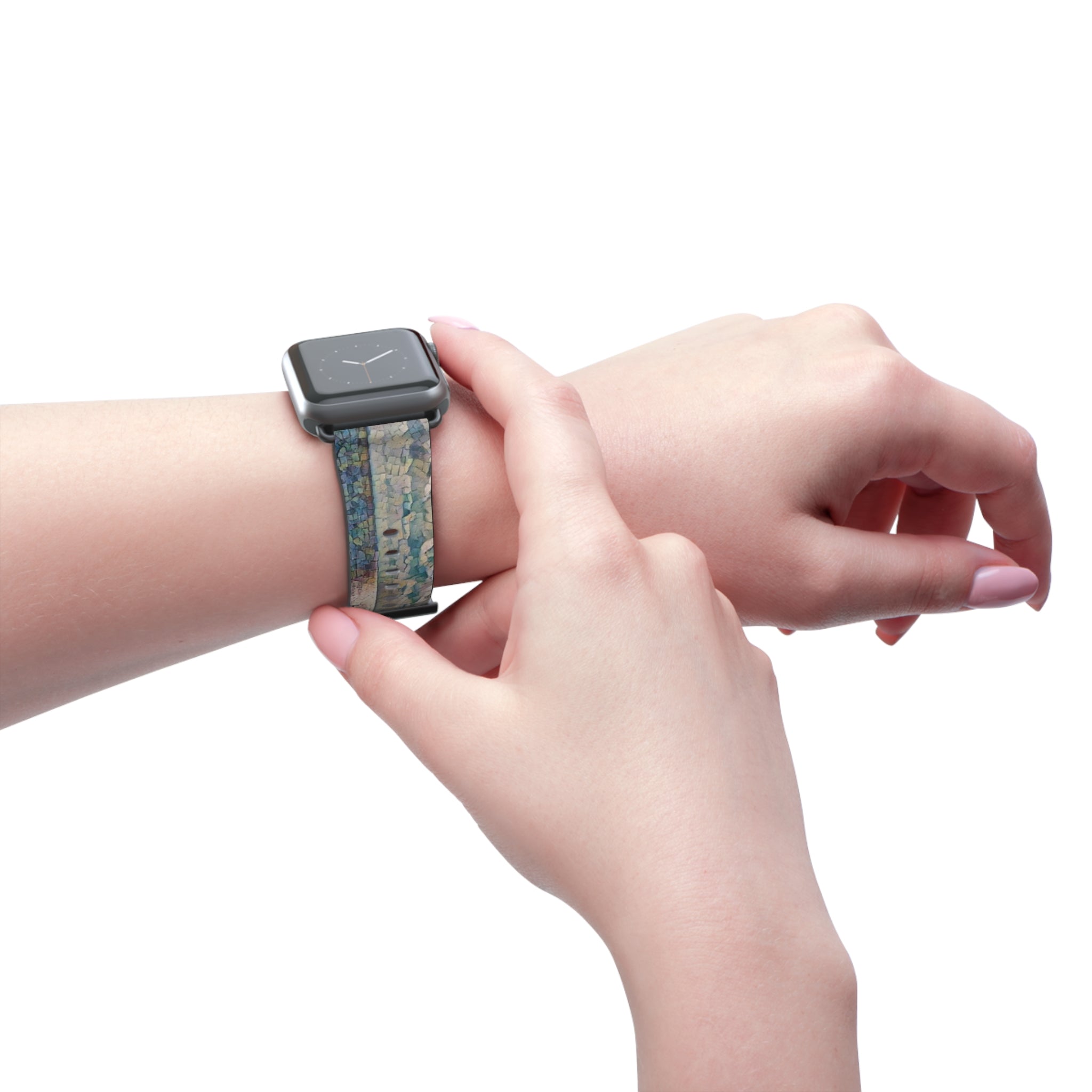 Shimmering Shore of Lake Superior Watch Band