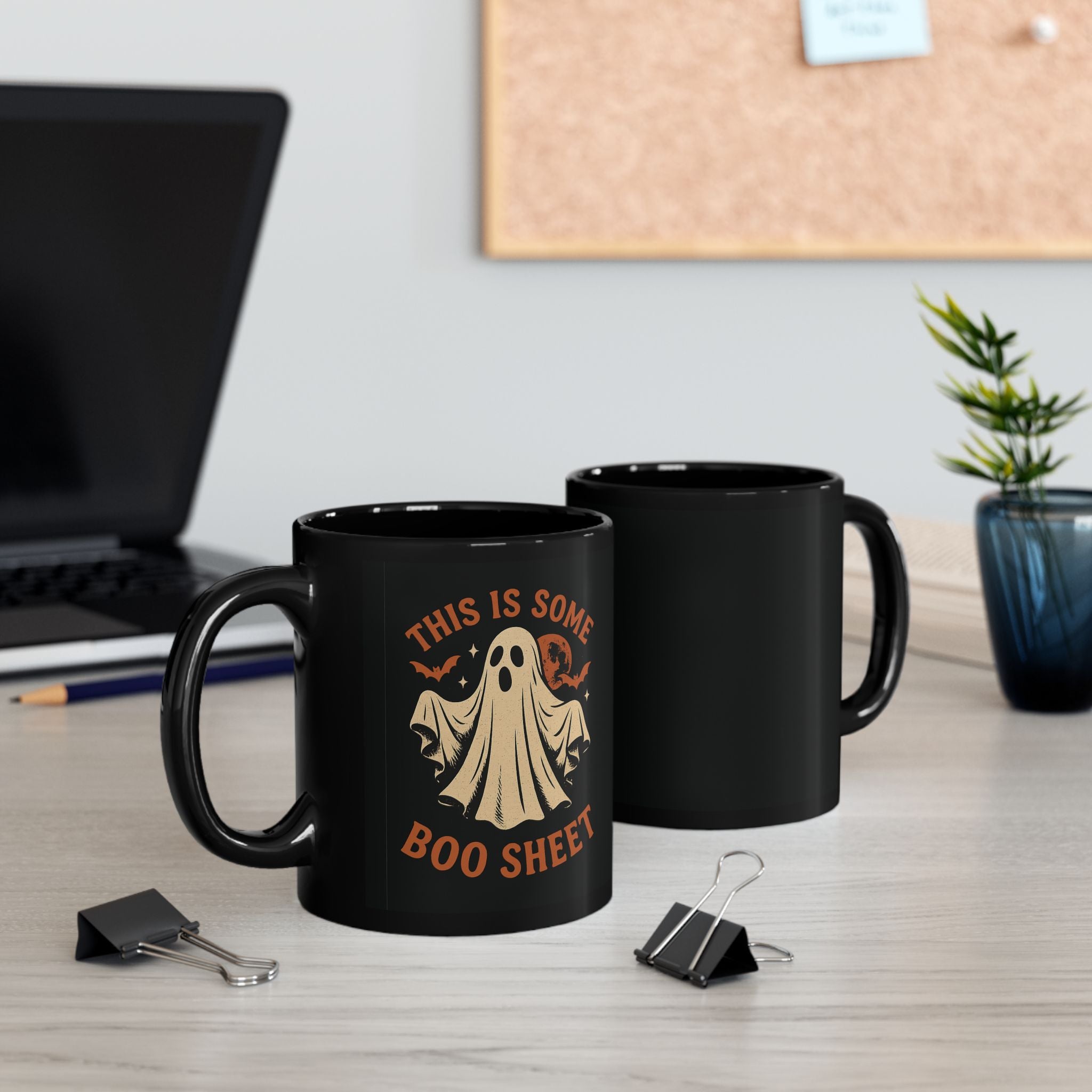 This is some Boo Sheet Black Mug, 11oz or 15oz