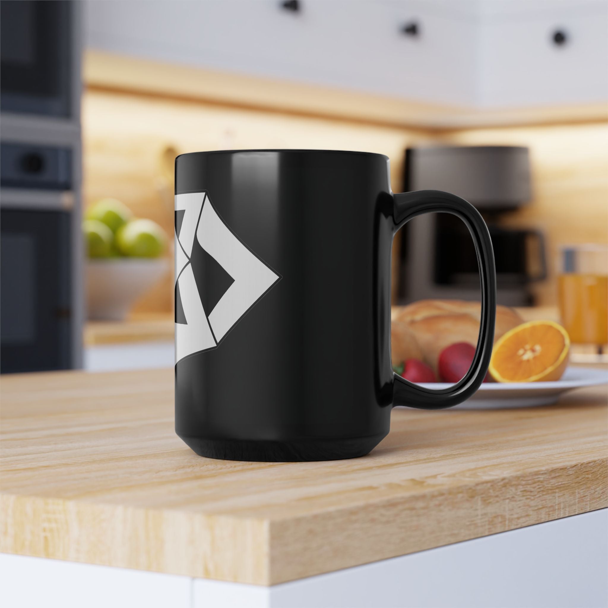 Modern Geometric Black Mug