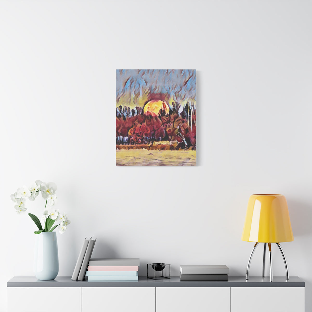 Emberfall Matte Canvas Wall Art
