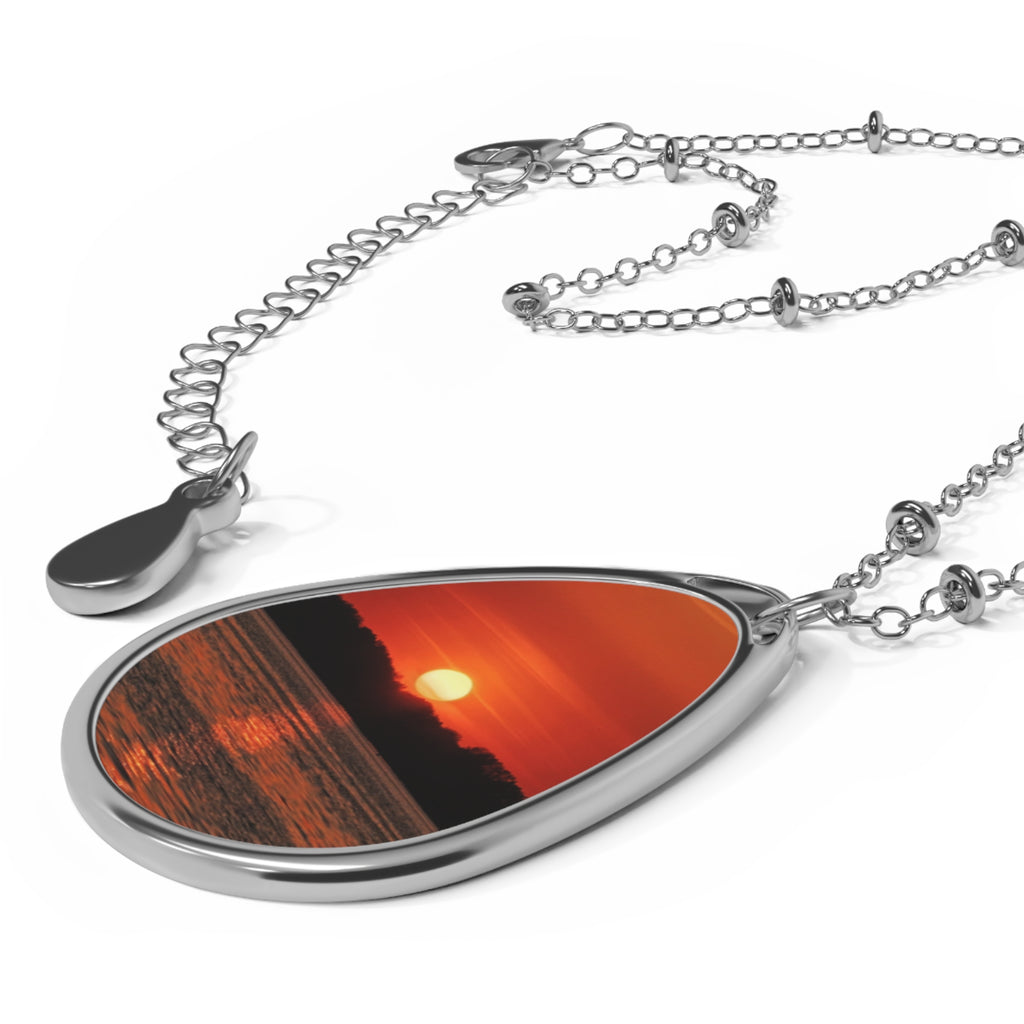 Sunset Oval Necklace