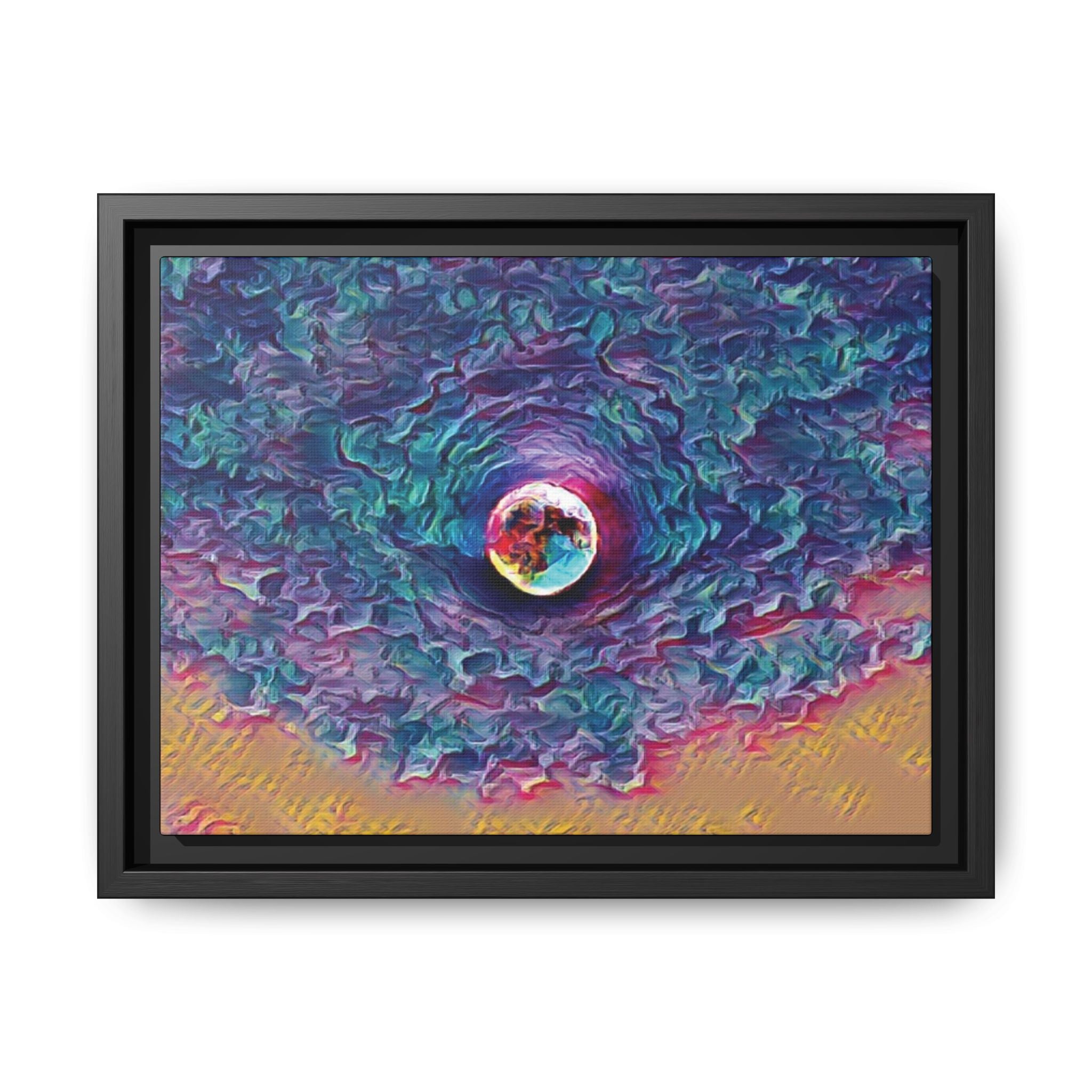 Full Sturgeon Moon Framed Canvas Art Print
