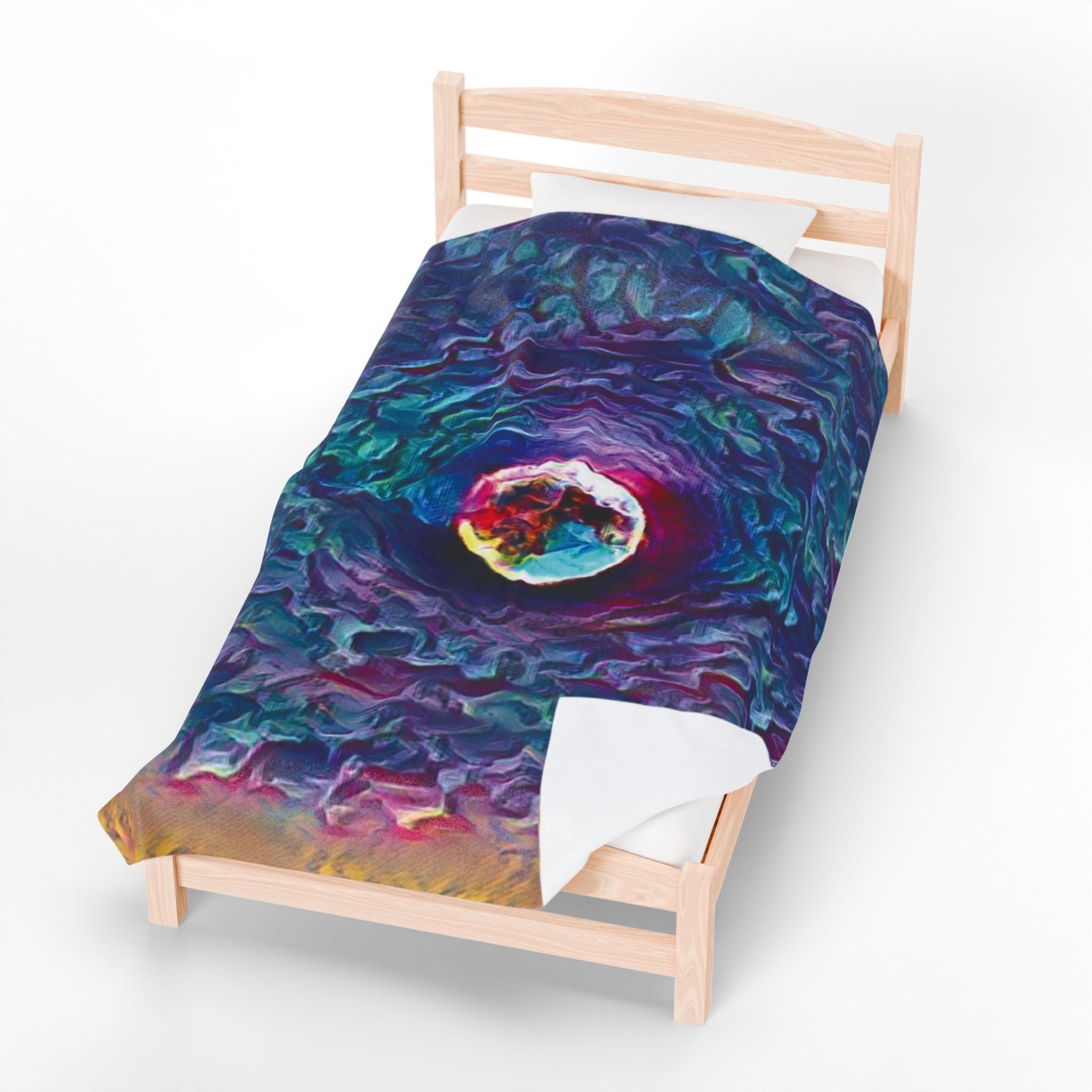 Full Sturgeon Moon Velvet Blanket