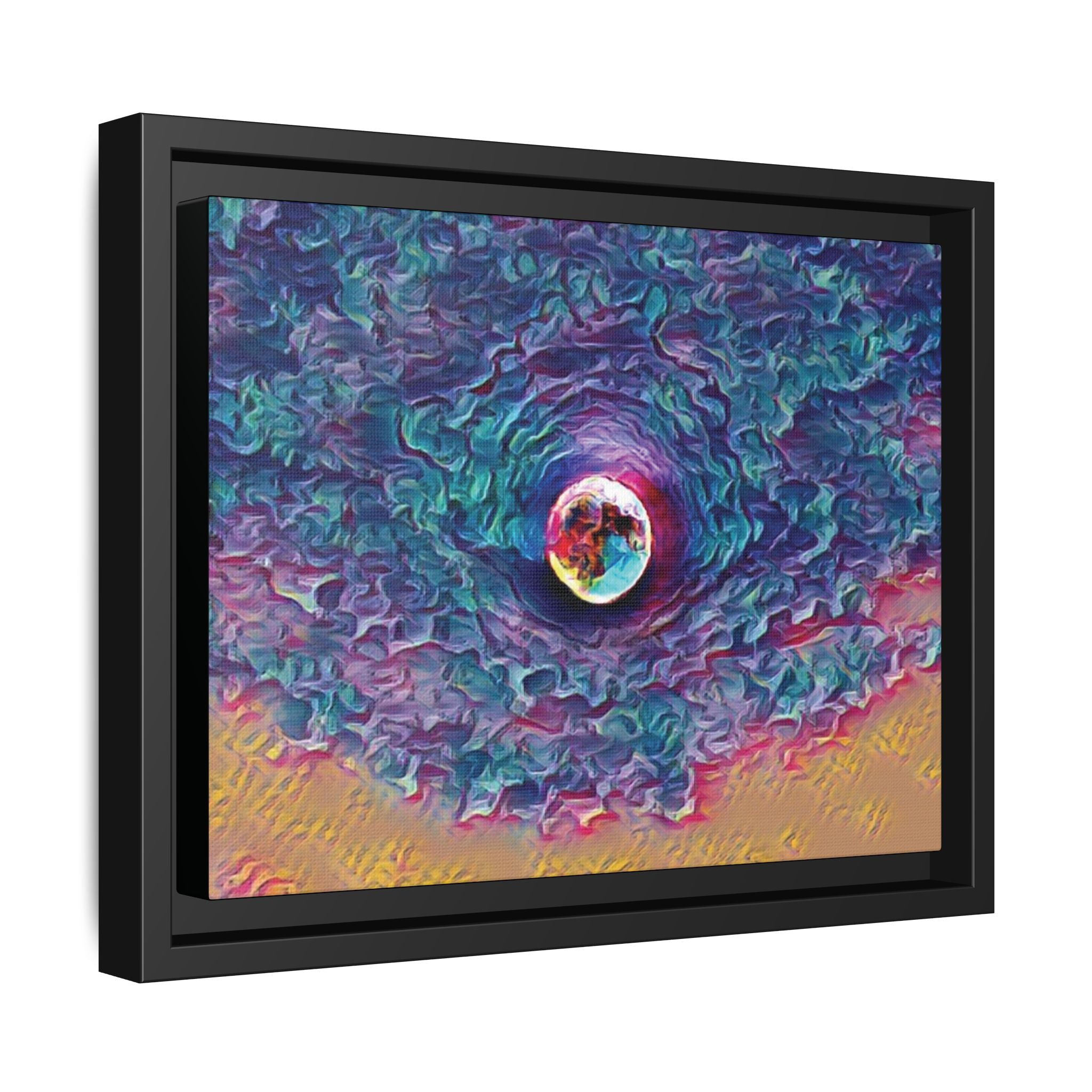 Full Sturgeon Moon Framed Canvas Art Print