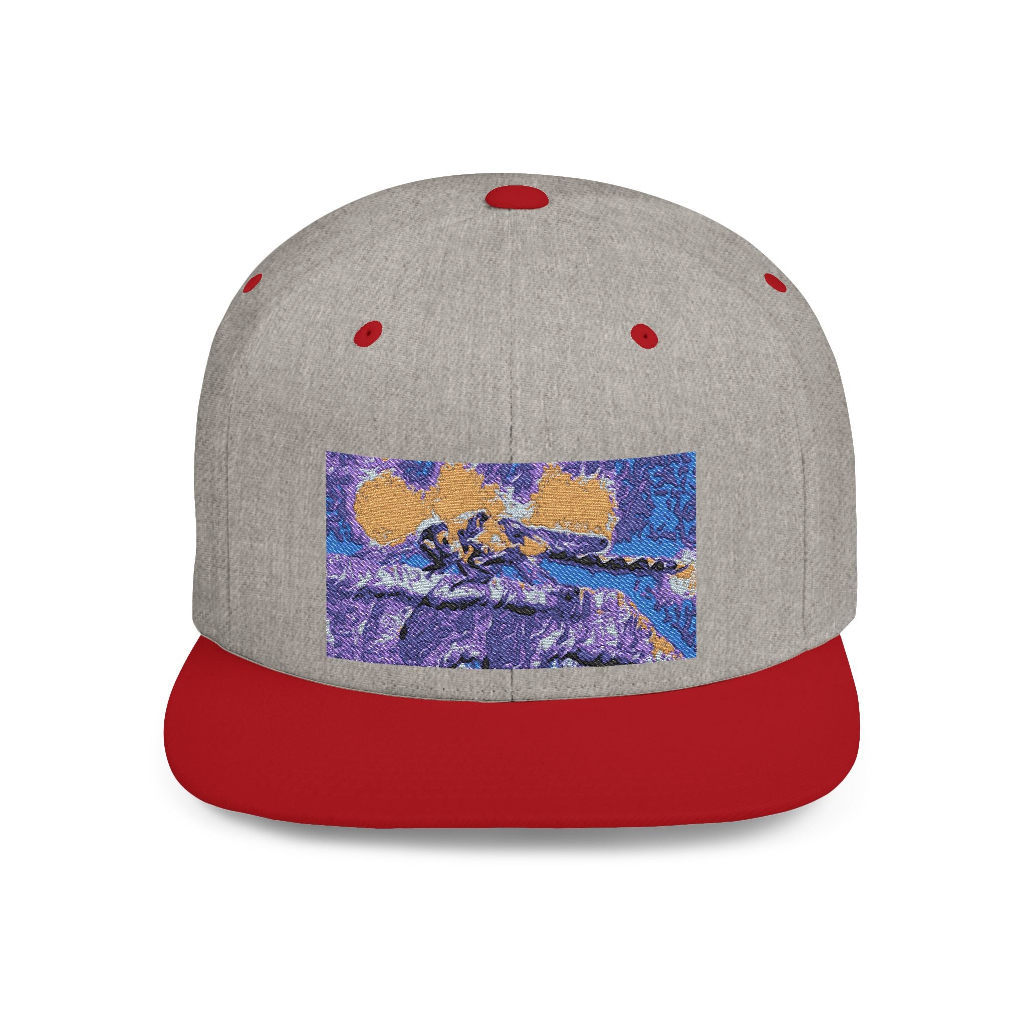 Sentinel of the Crimson Arch Flat Bill Snapback Hat