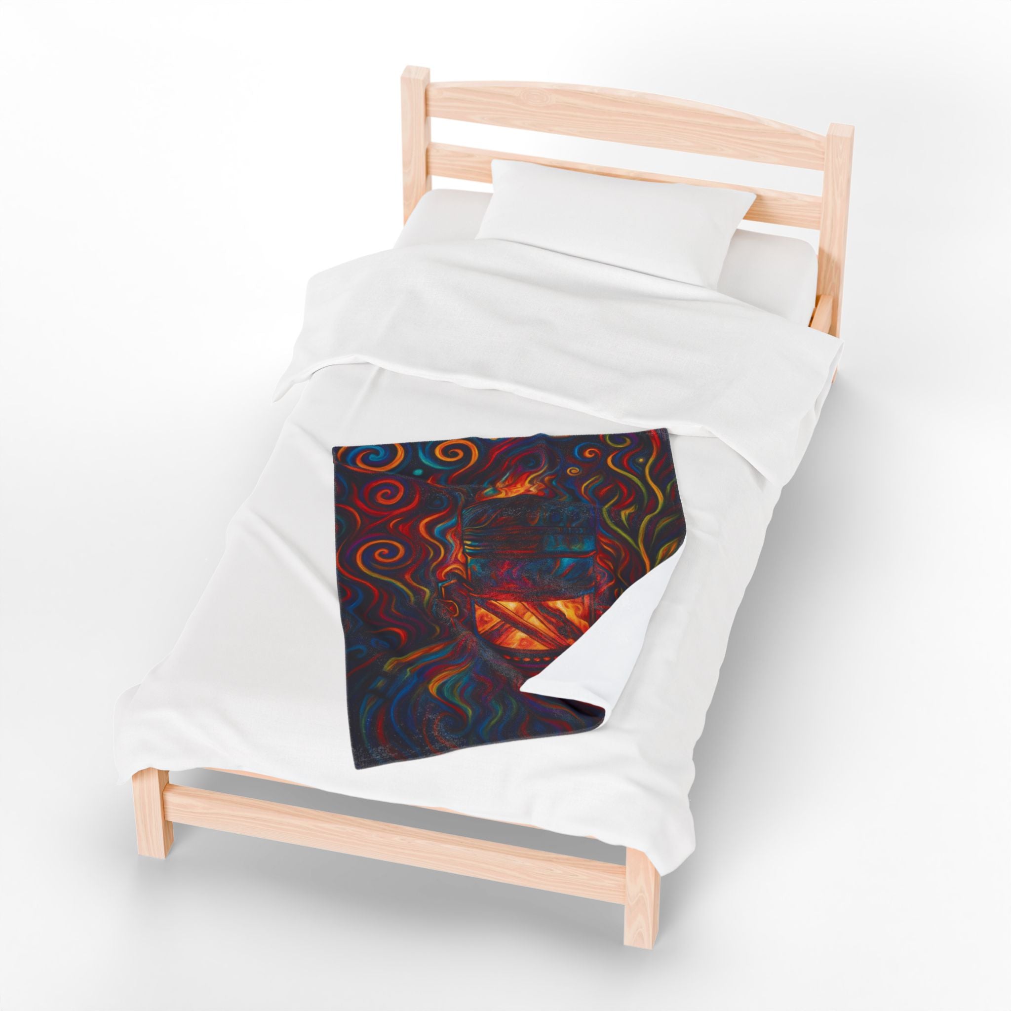 Inferno Core Artistic Velveteen Plush Blanket