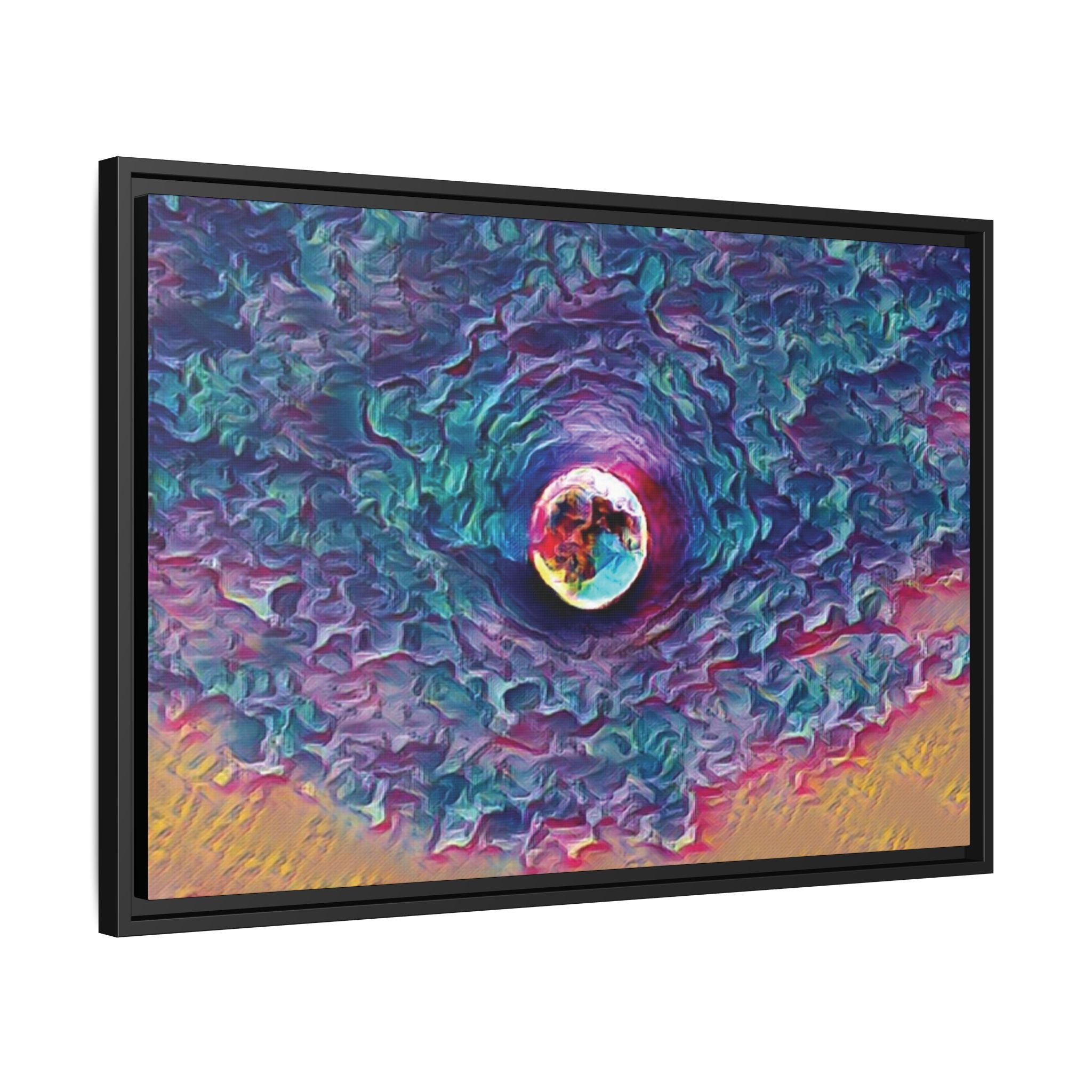 Full Sturgeon Moon Framed Canvas Art Print