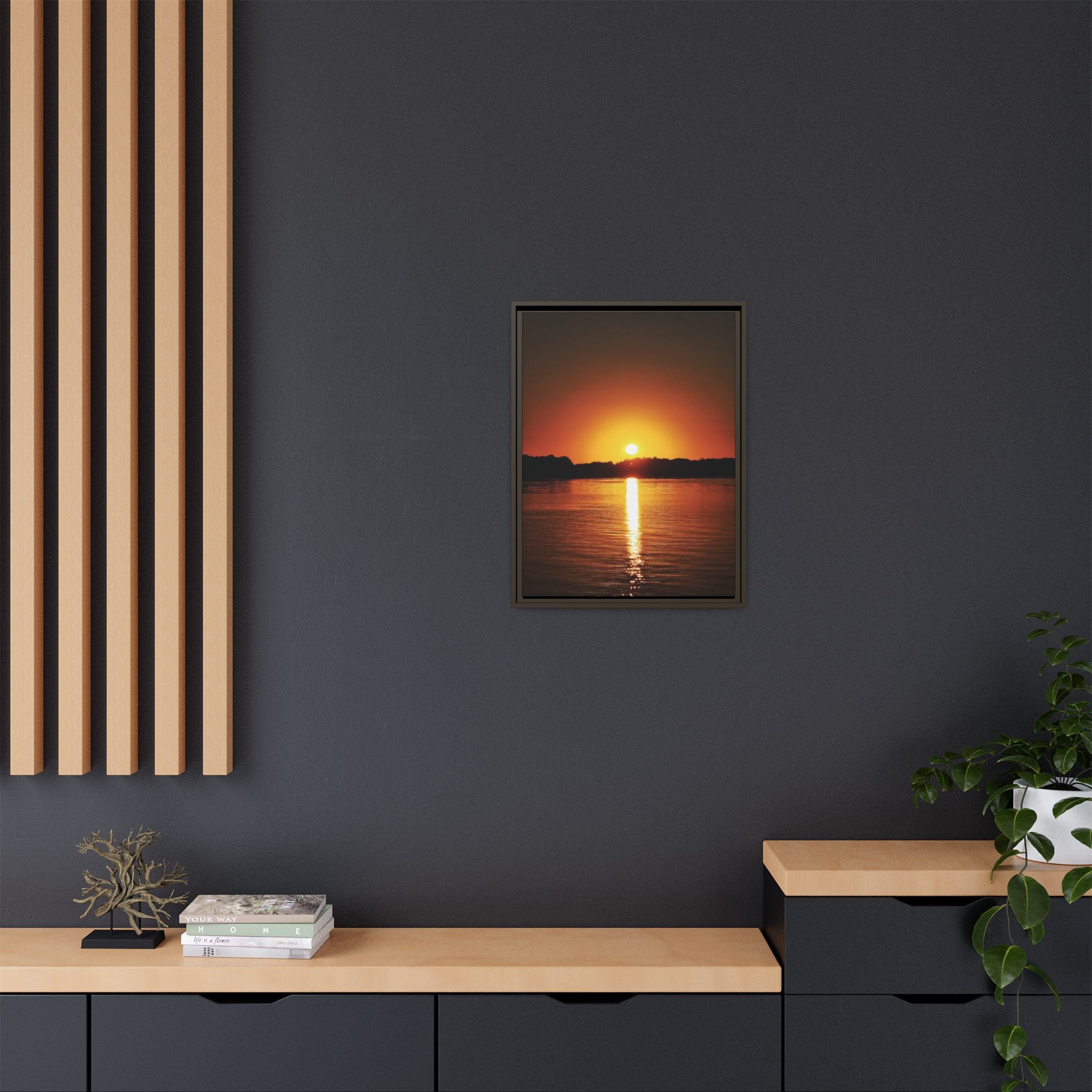 Golden Hour Sunset Canvas Art Print
