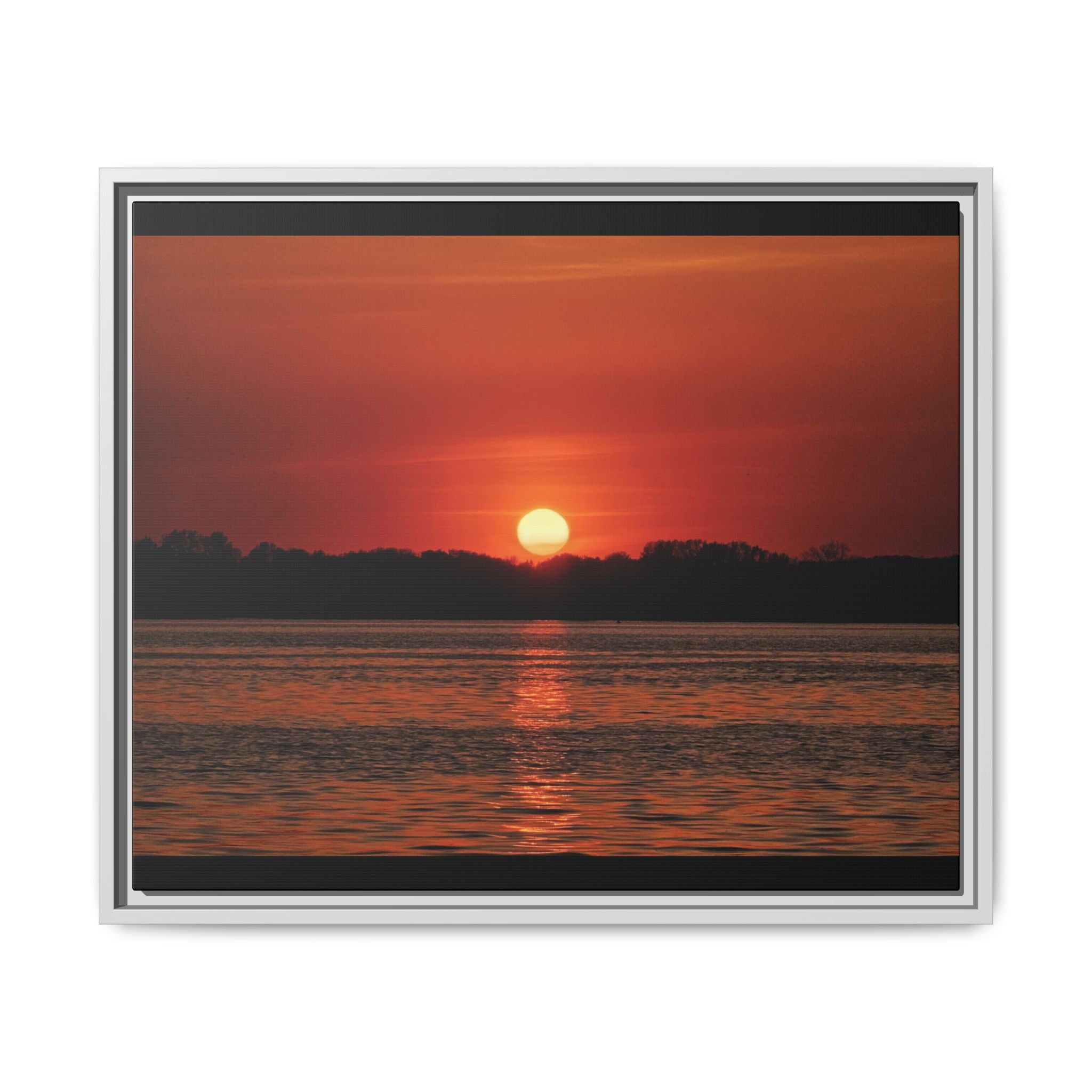 Framed Sunset Canvas Art