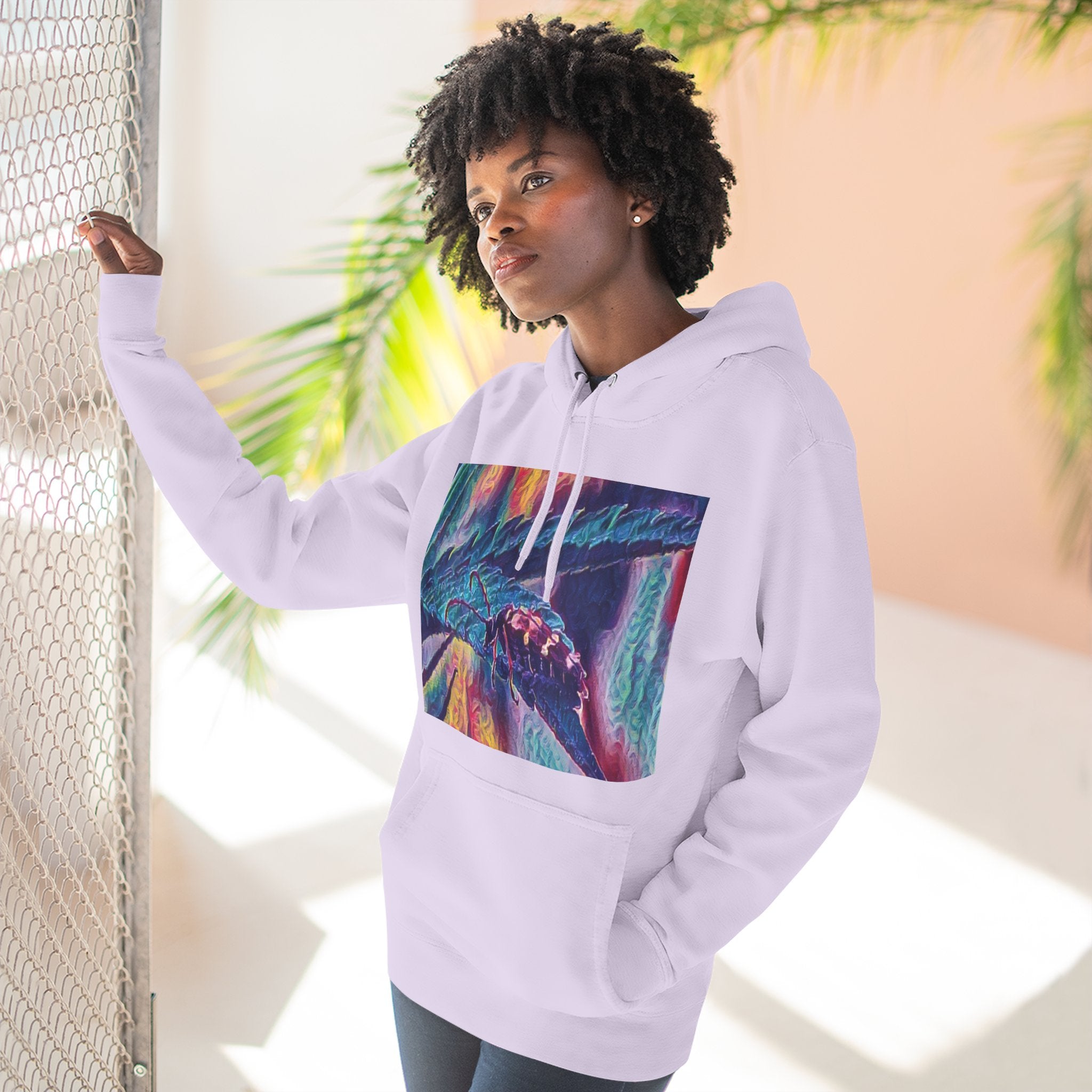 Neon Hunter Art Hoodie
