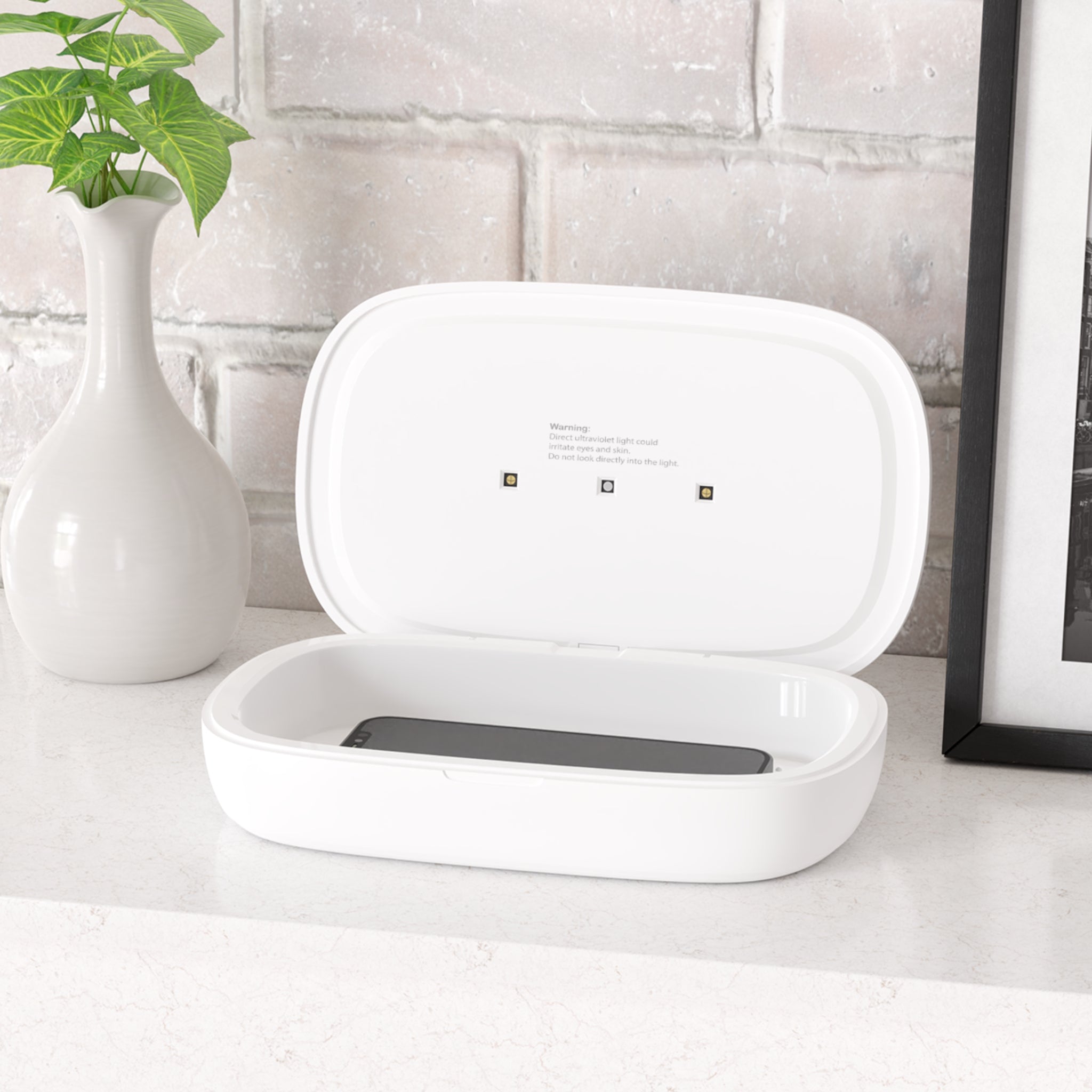 Blue Beyond the Branches UV Phone Sanitizer with Wireless Charging