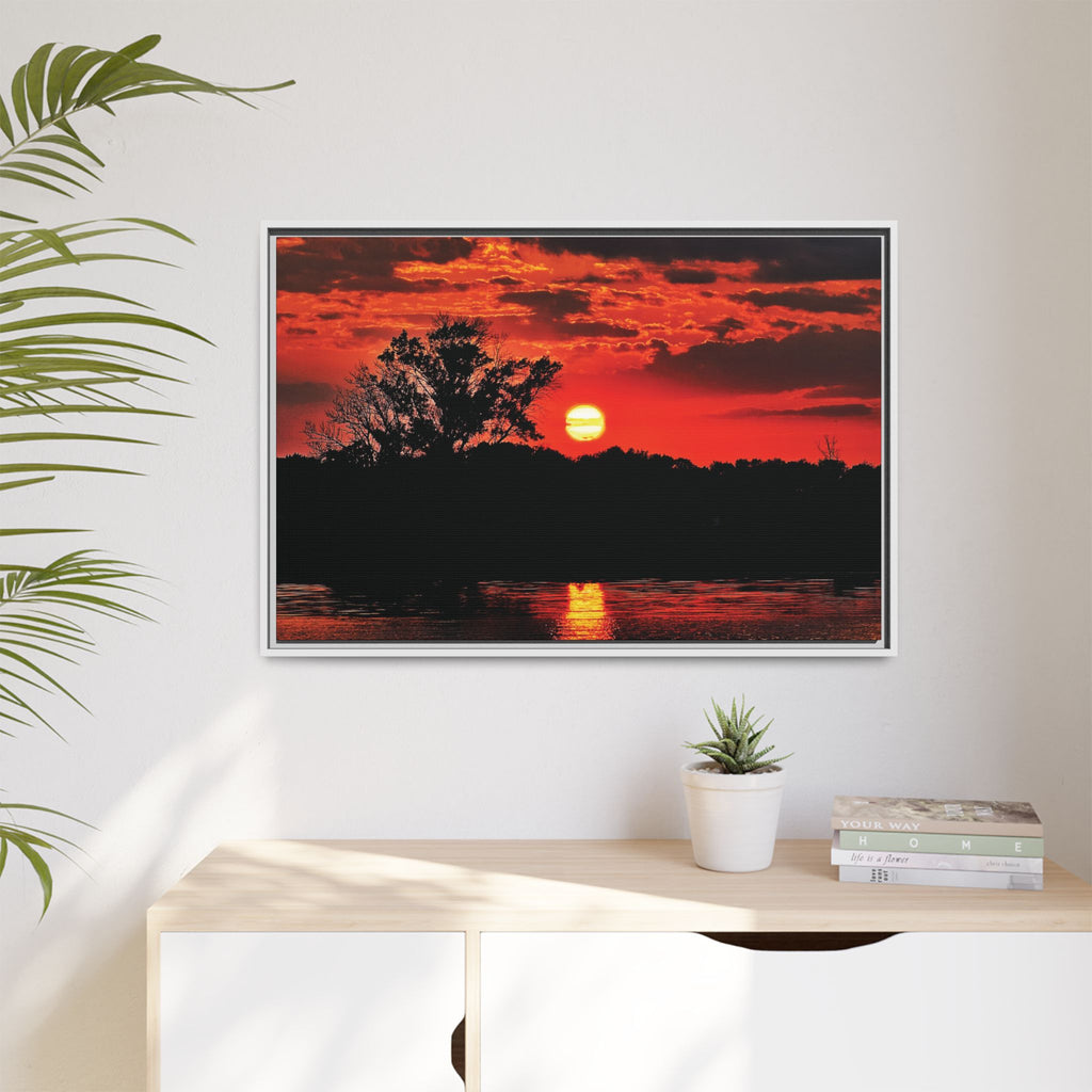 Bloodfire Reverie Framed Canvas Art