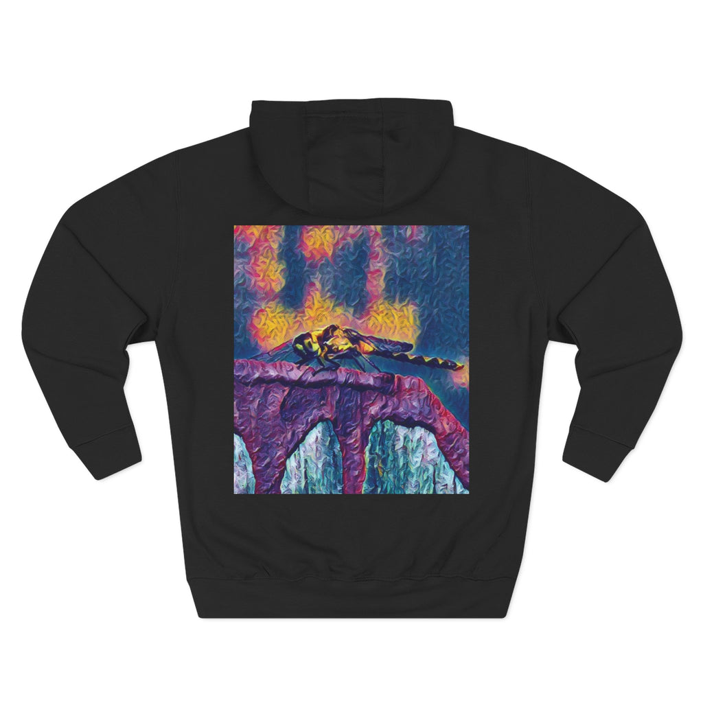 Sentinel of the Crimson Arch Three-Panel Fleece Hoodie