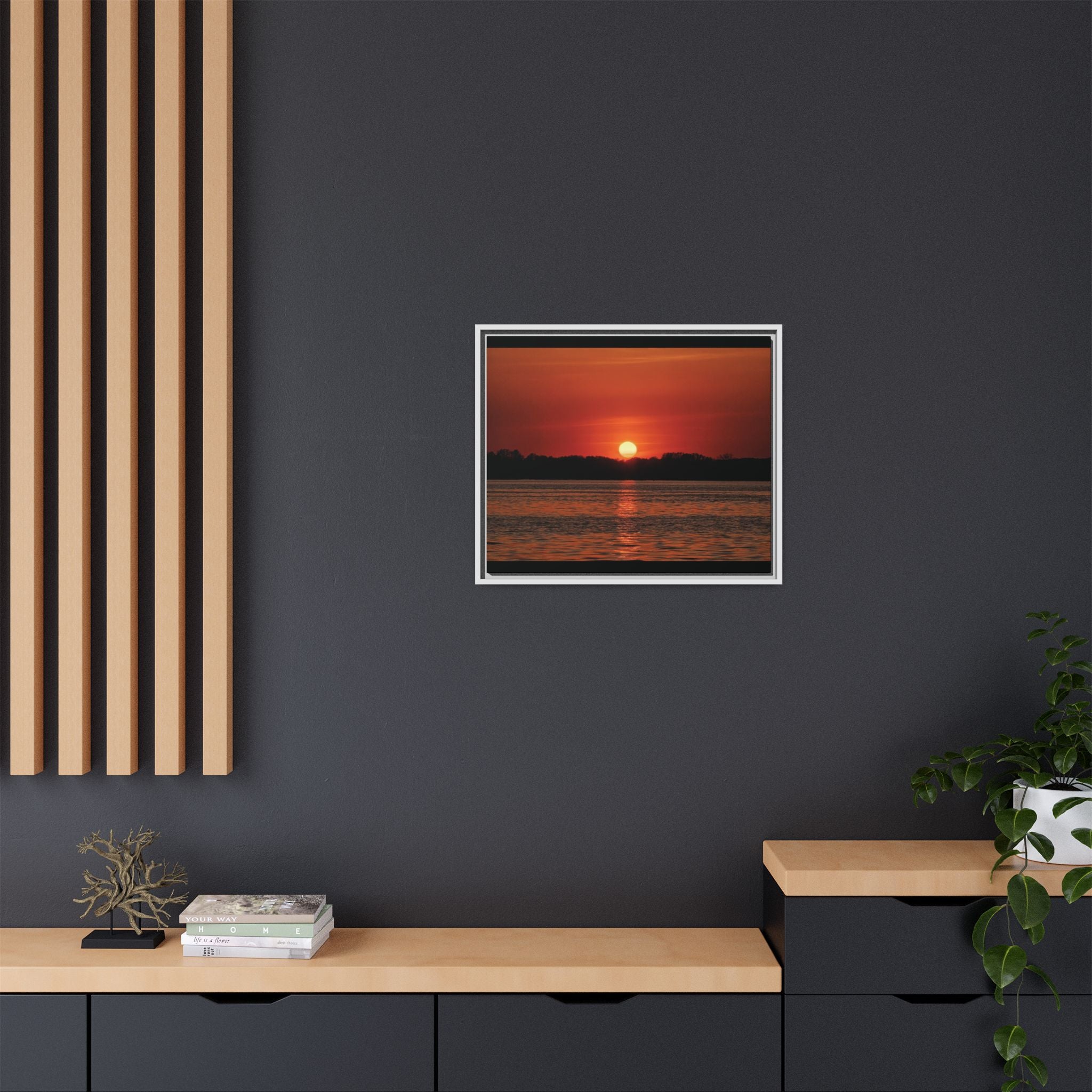 Framed Sunset Canvas Art