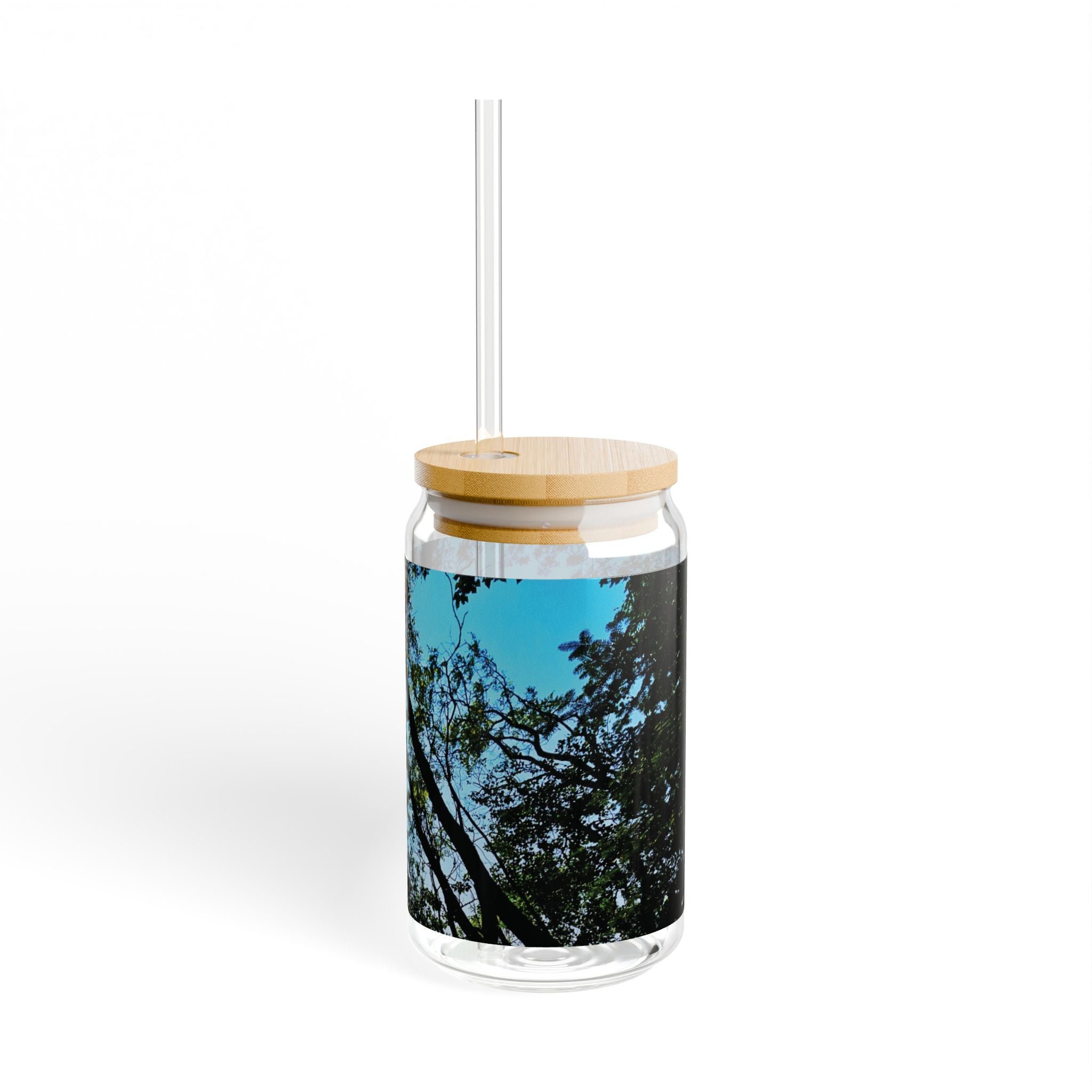 Blue Beyond the Branches Sipper Glass