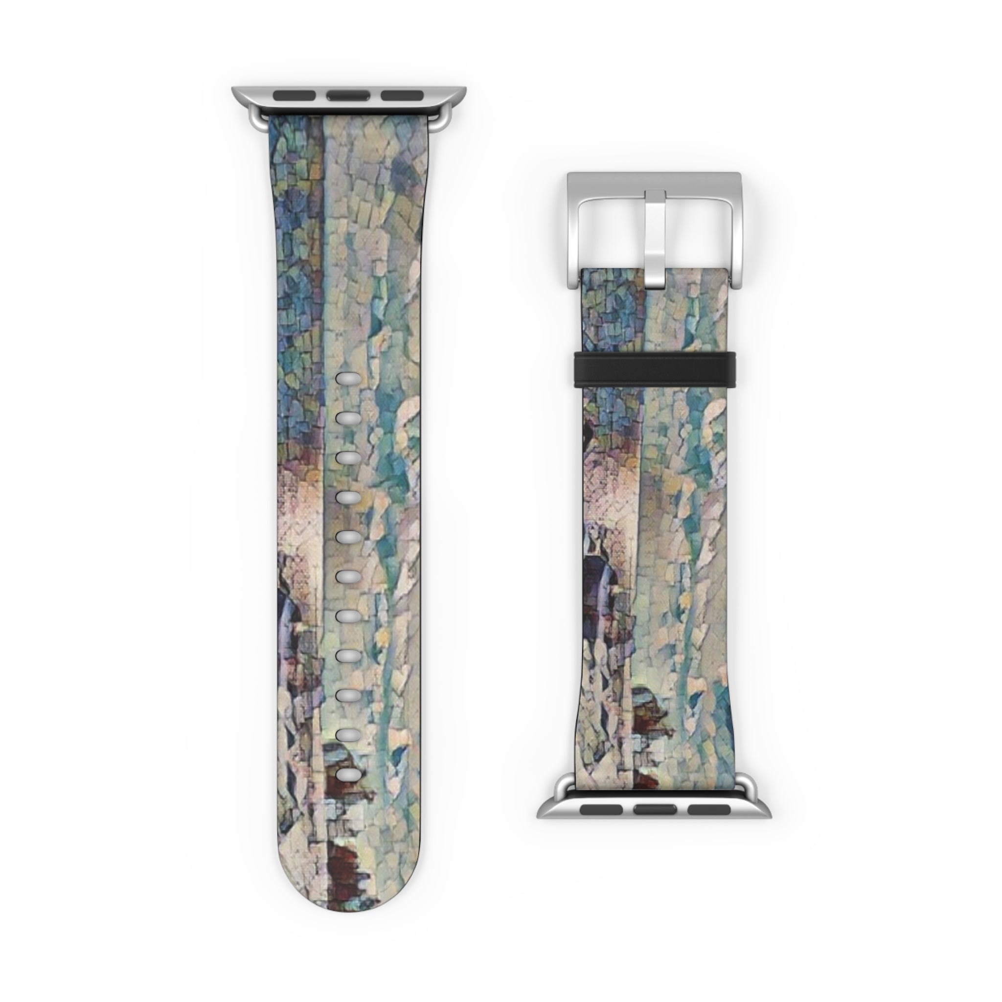 Shimmering Shore of Lake Superior Watch Band
