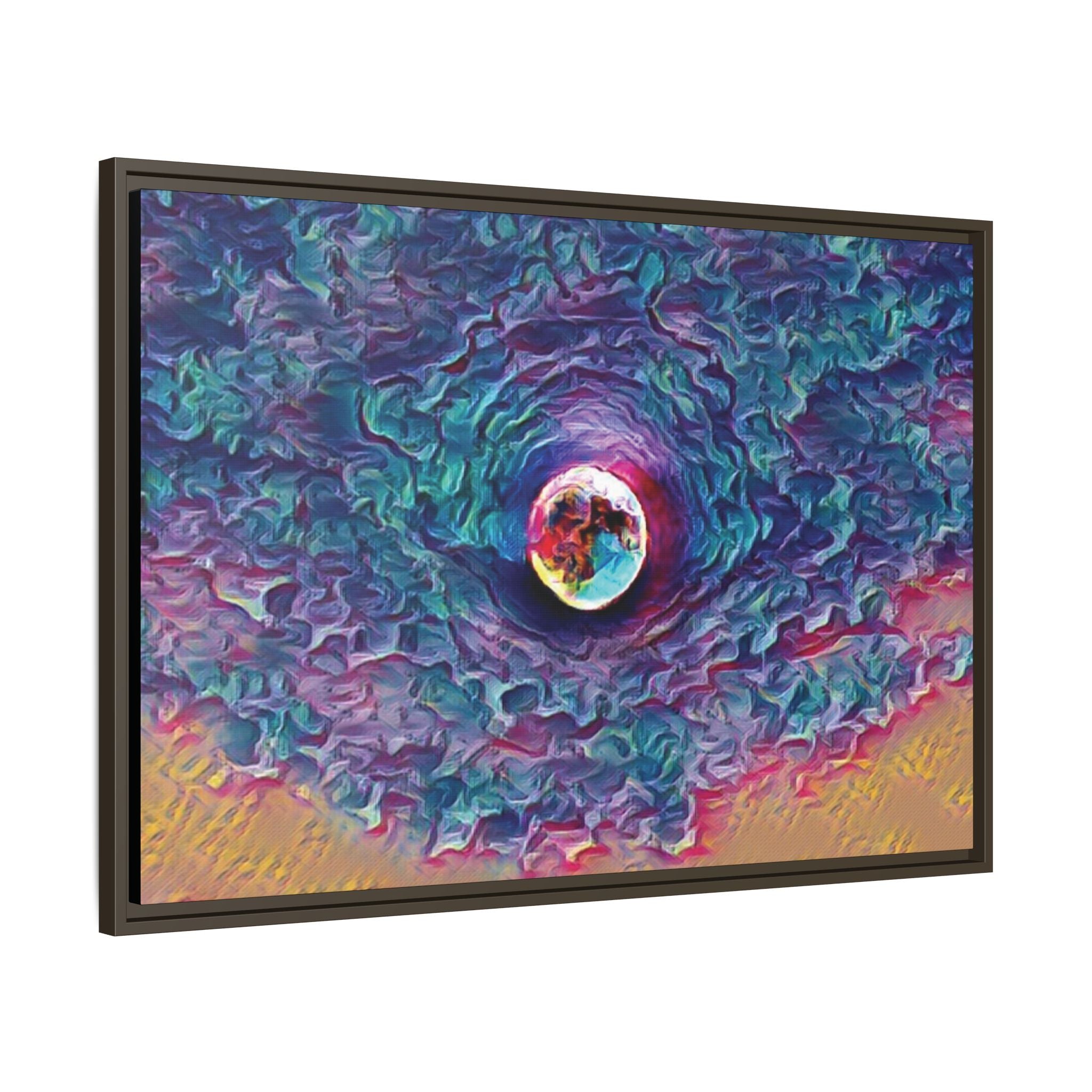 Full Sturgeon Moon Framed Canvas Art Print