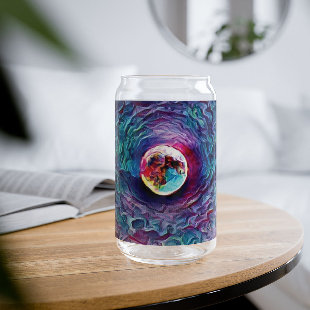 Full Sturgeon Moon Glass Sipper with Straw