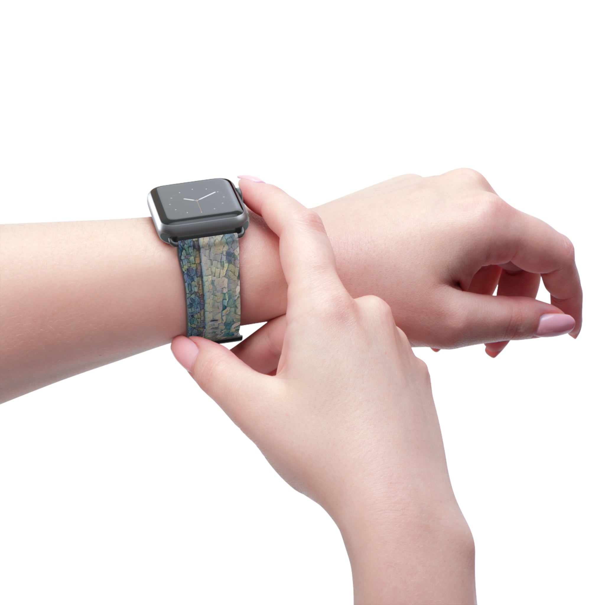 Shimmering Shore of Lake Superior Watch Band
