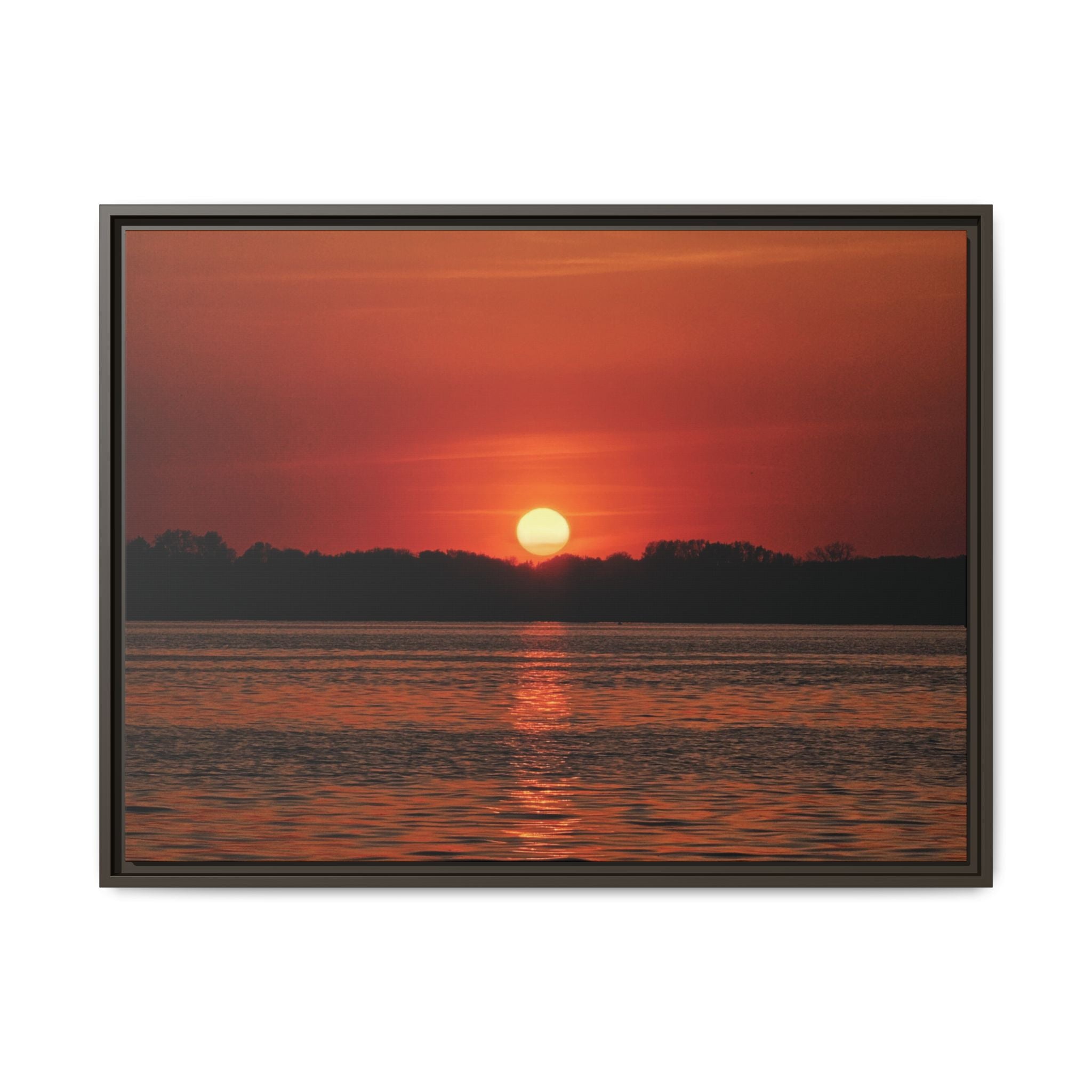 Framed Sunset Canvas Art