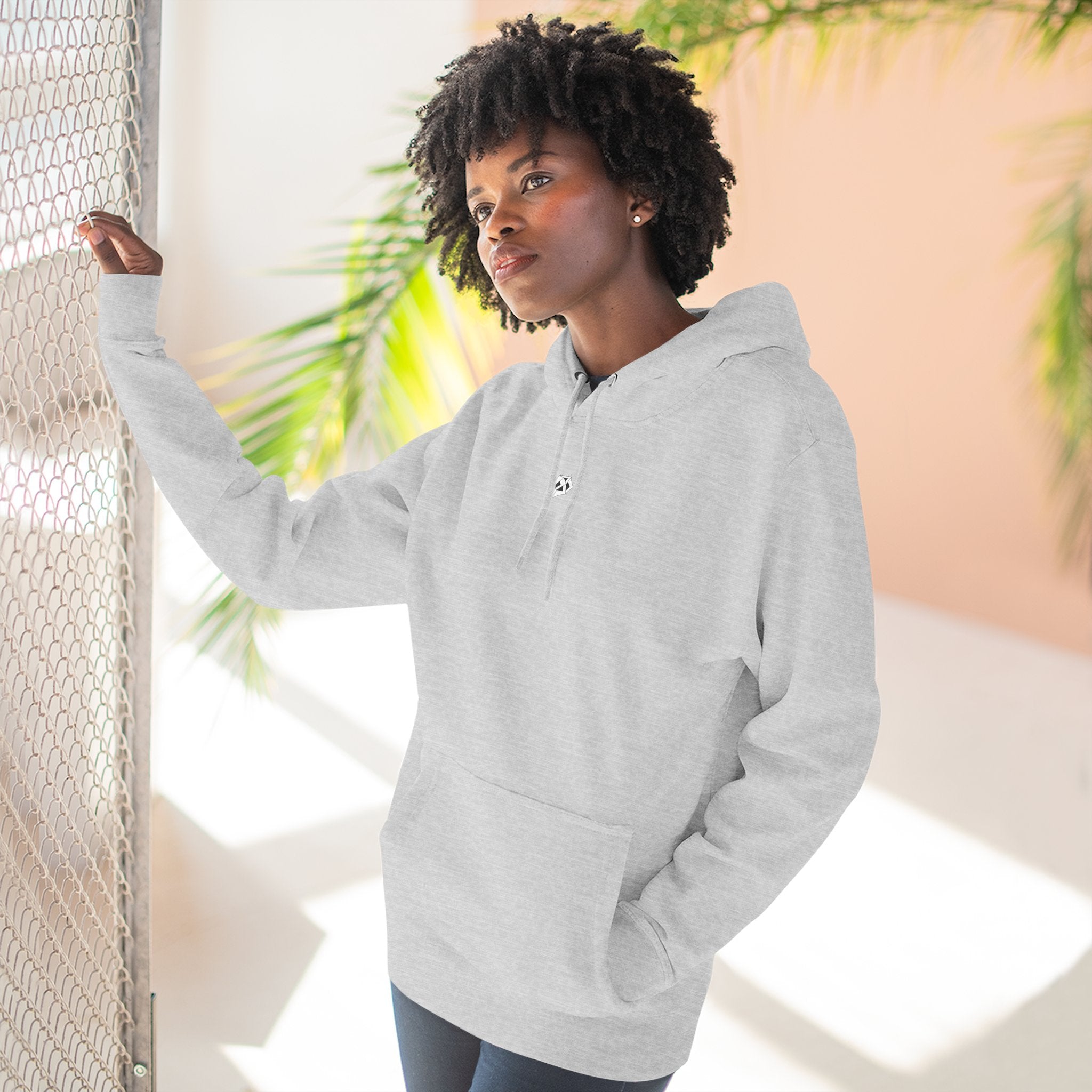 Where Stillness Hunts Three-Panel Fleece Hoodie