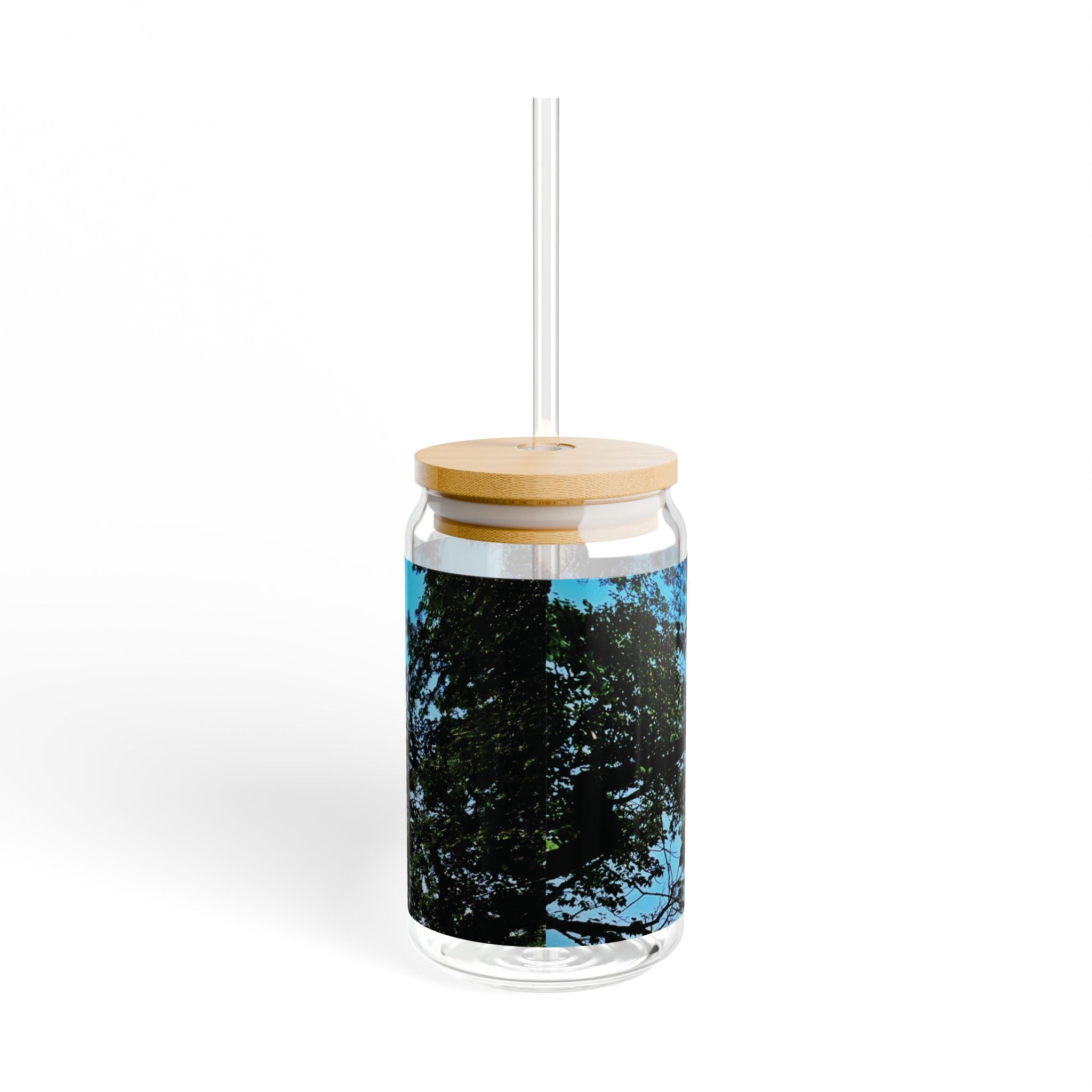 Blue Beyond the Branches Sipper Glass