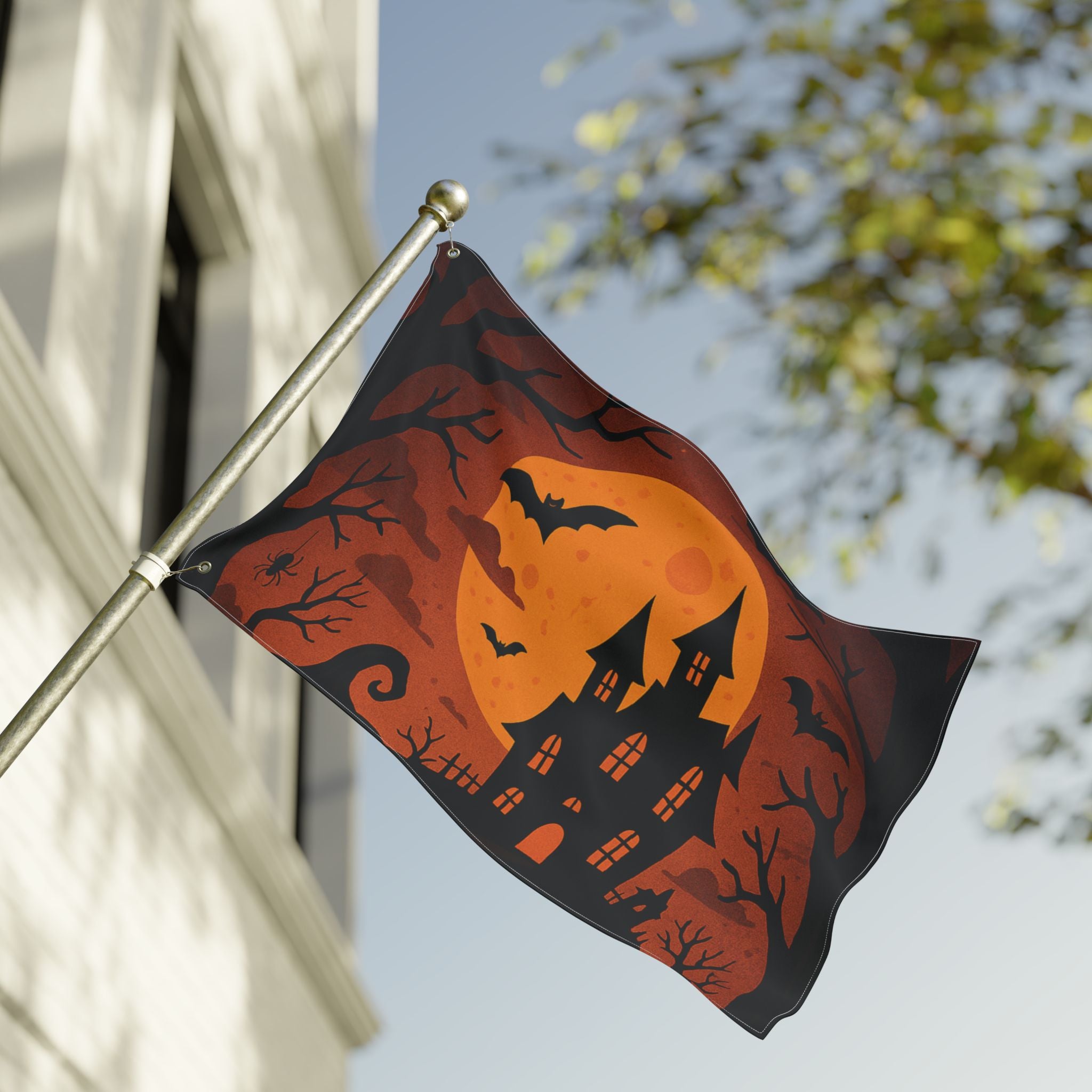 Halloween Flag, Spooky Double Sided Decor
