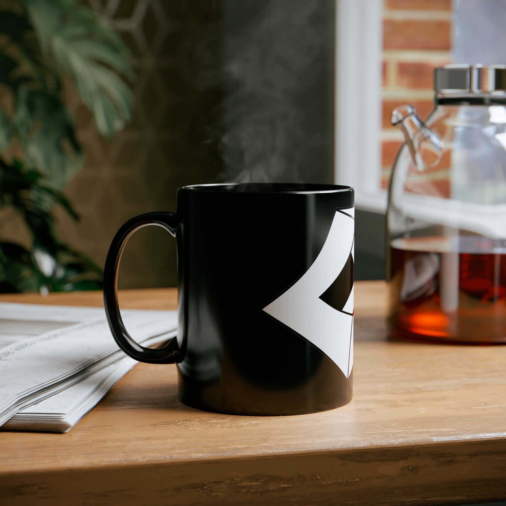 Modern Geometric Black Mug