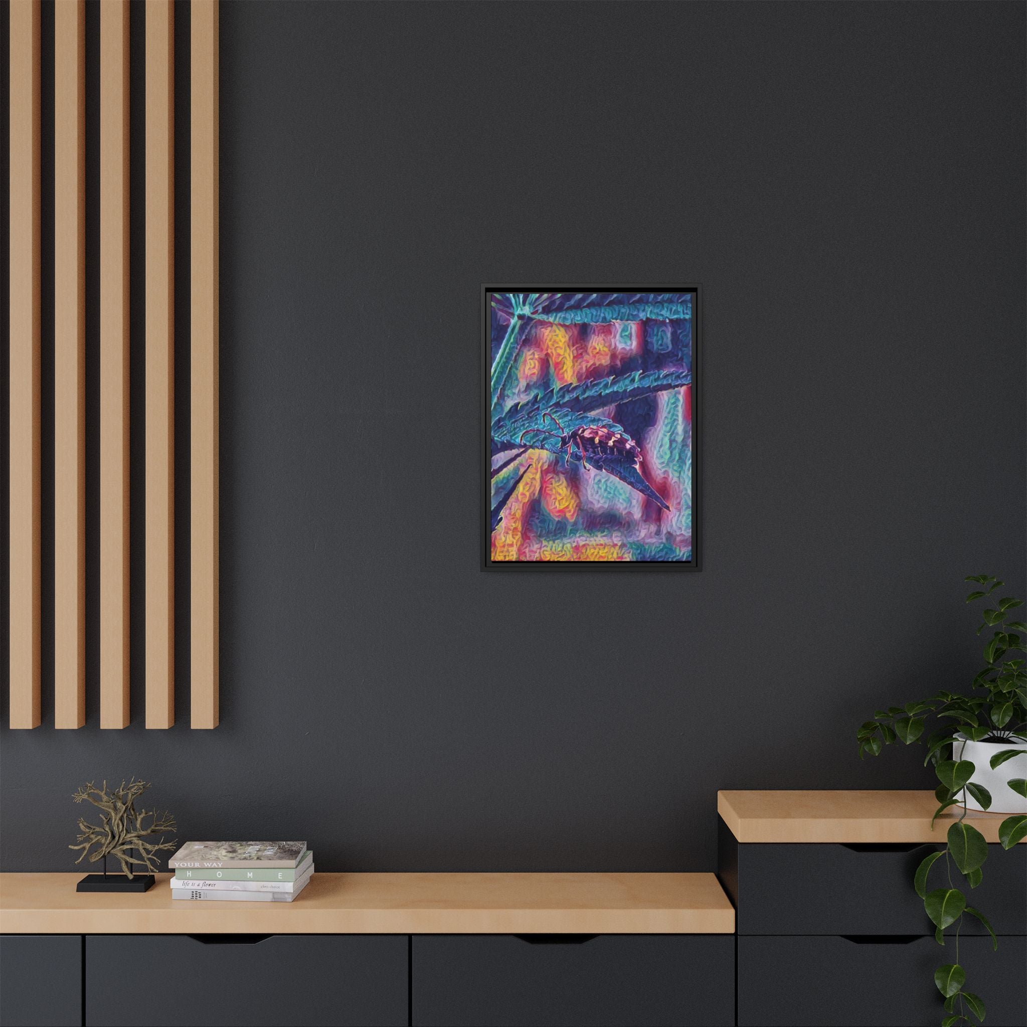 Neon Hunter Art Canvas Print