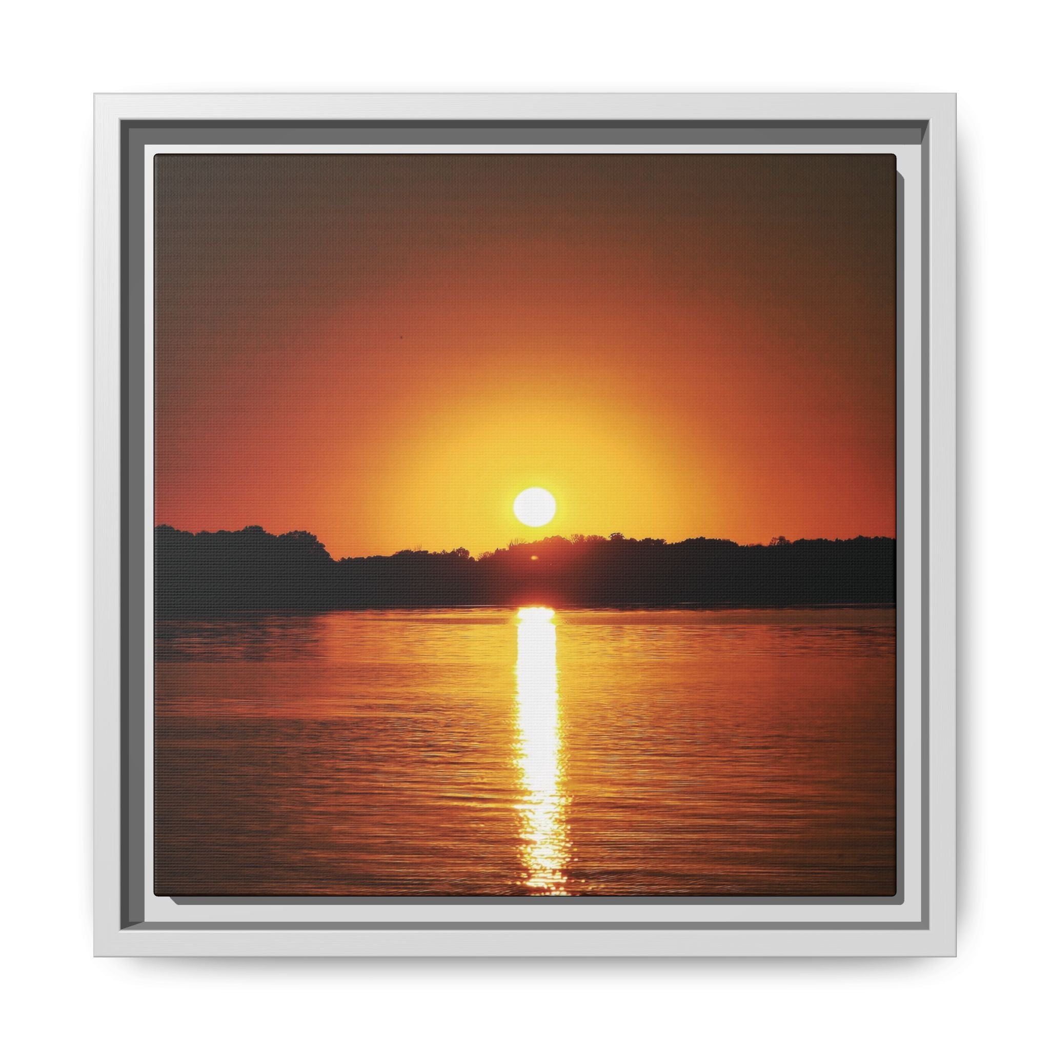 Golden Hour Sunset Canvas Art Print